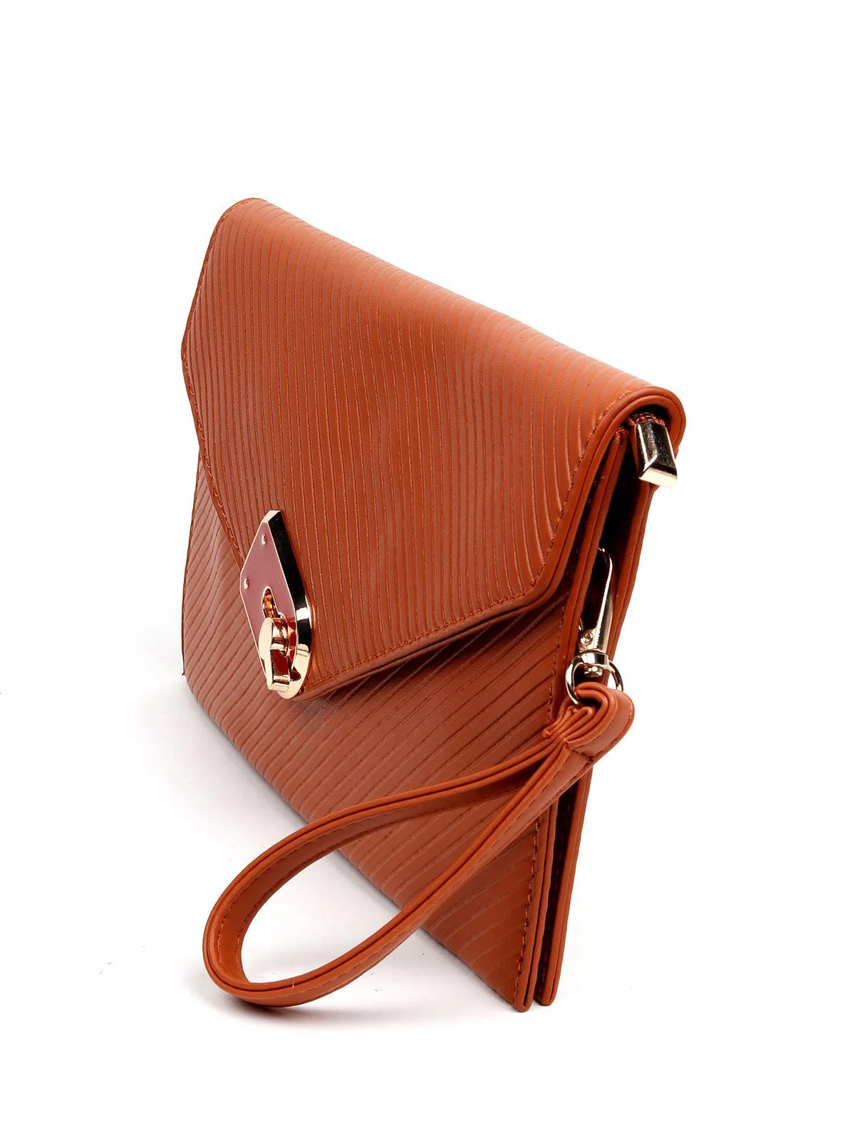 Odette Women Cream Coloured Metal Sling Bag - Image 4