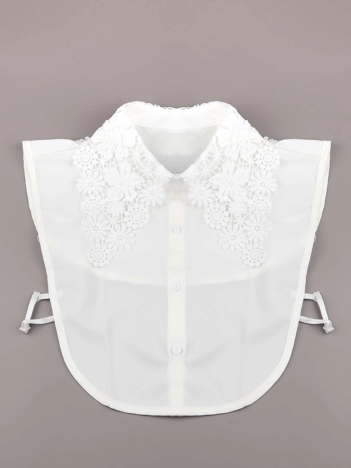 Odette Stunning White Floral Detachable Collar For Women - Image 3
