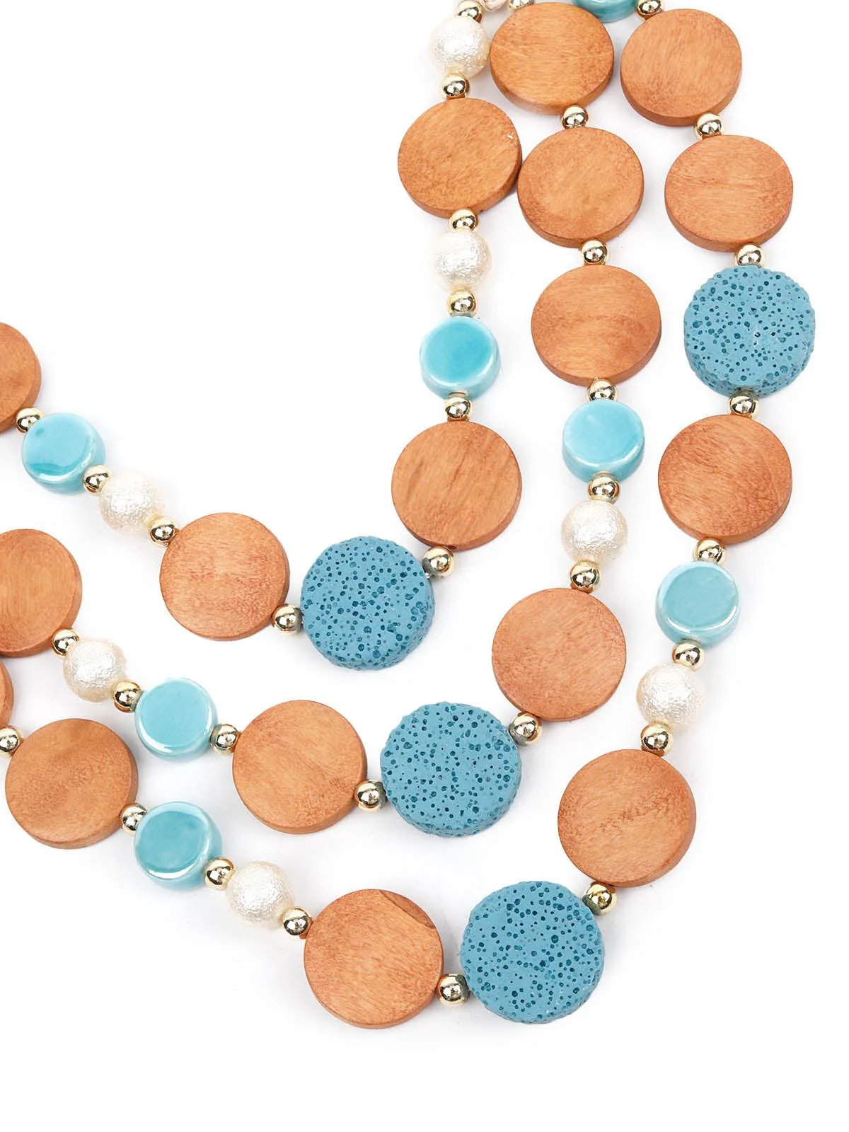Odette Women Stylish Beads And Crochet Necklace - Image 5