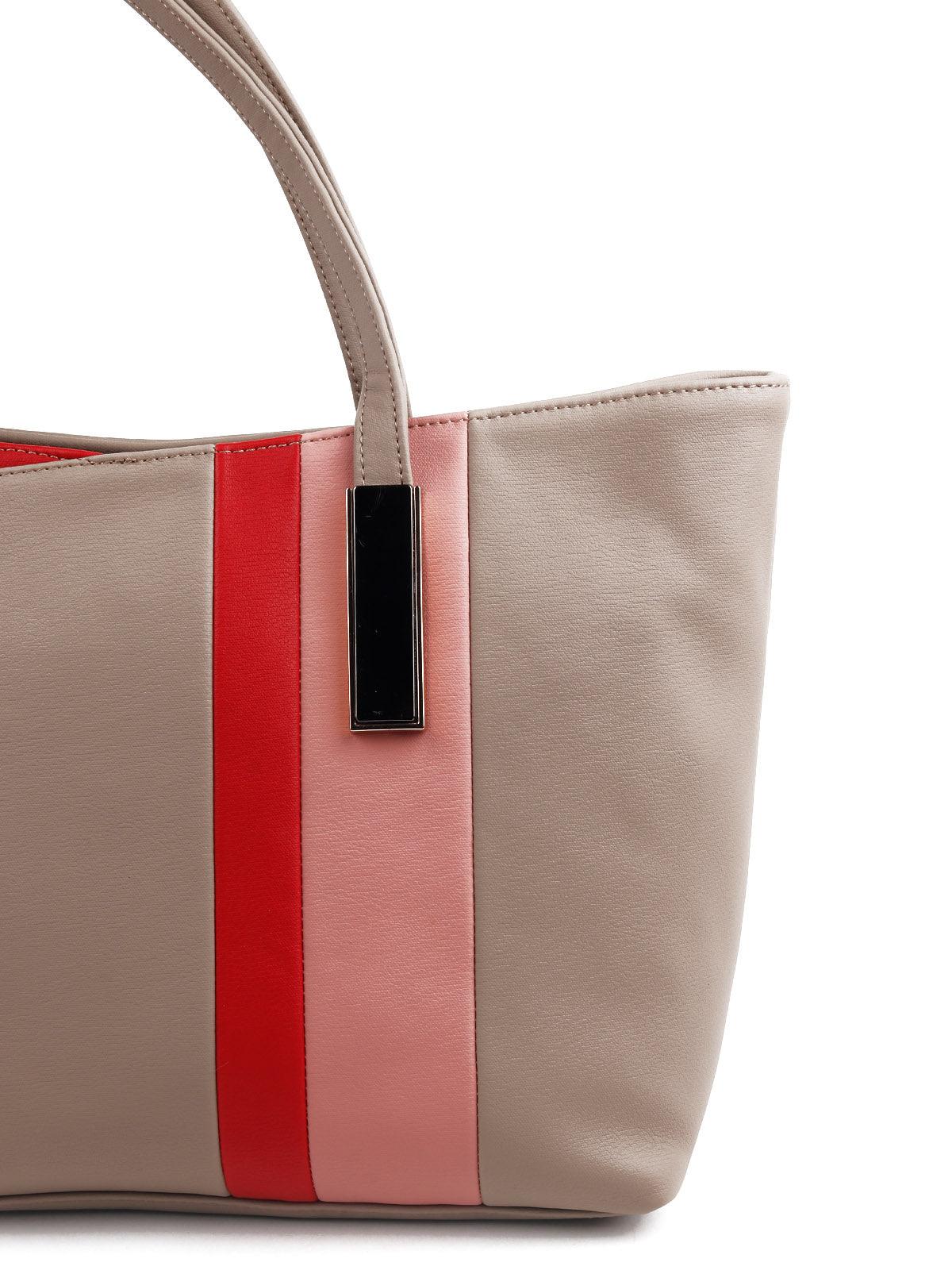 Odette Stylish Beige Handbag For Women - Image 5