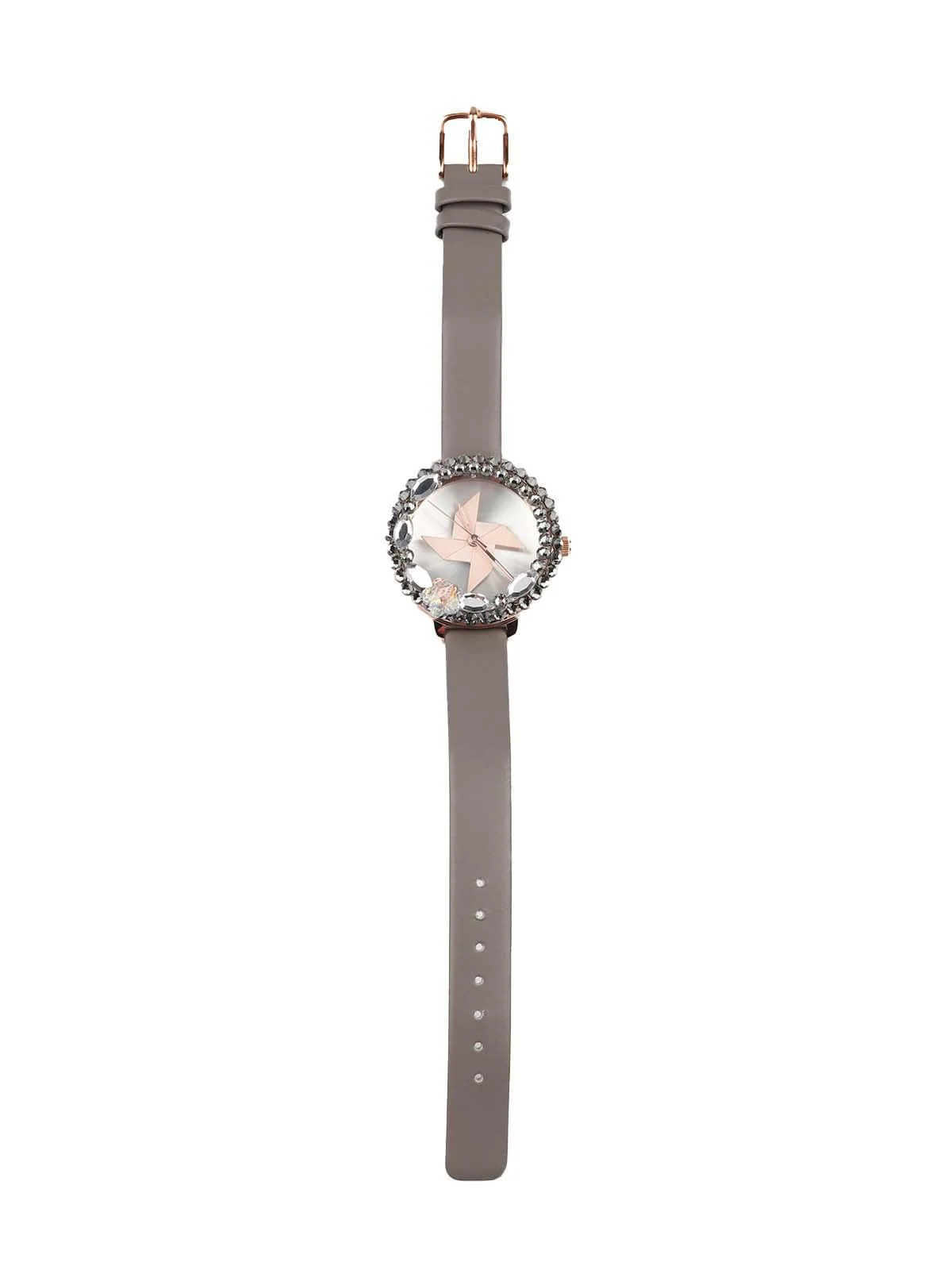 Odette Stylish Embellished Rounded Wristwatch For Women - Image 4