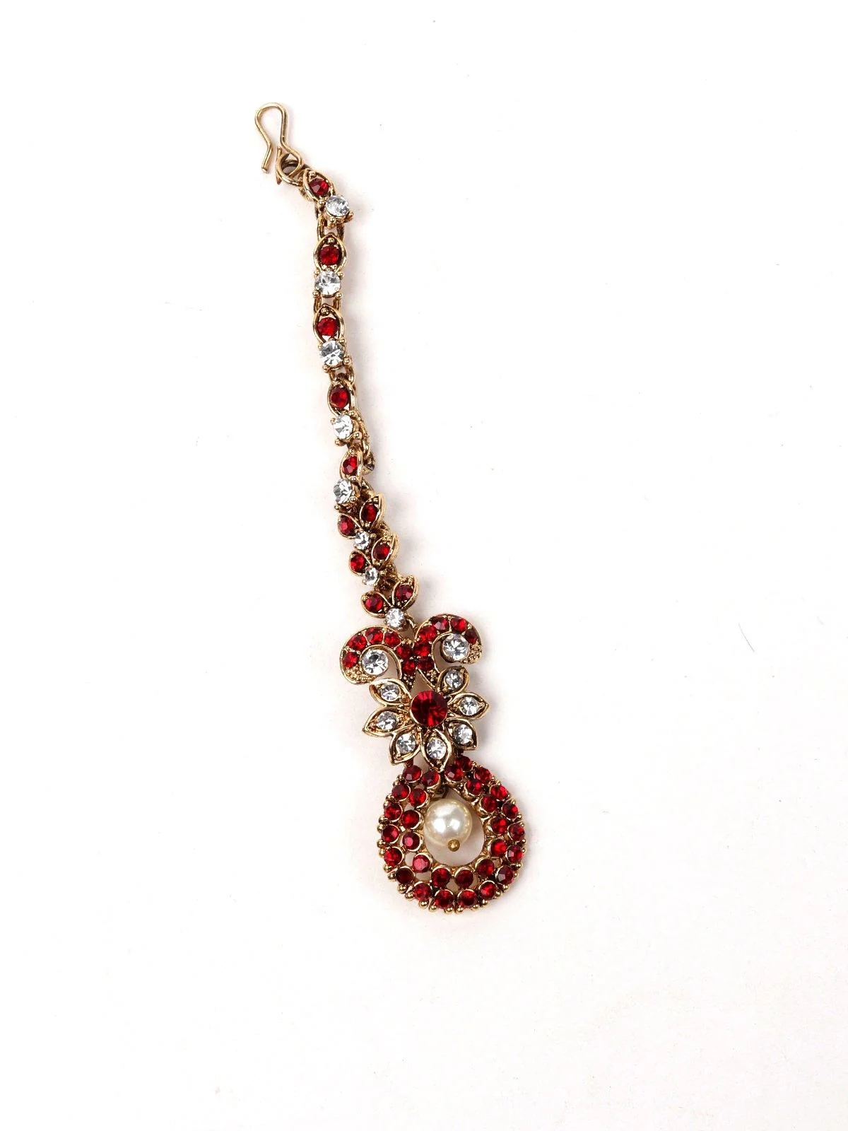 Odette Women Red Metal Necklace - Image 4