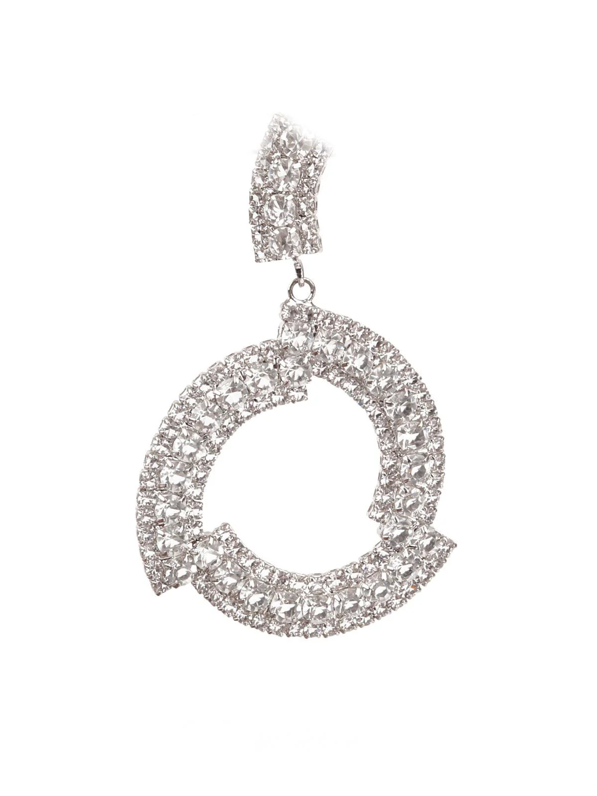 Odette Women Sunshine Big White Hoop Earrings - Image 2