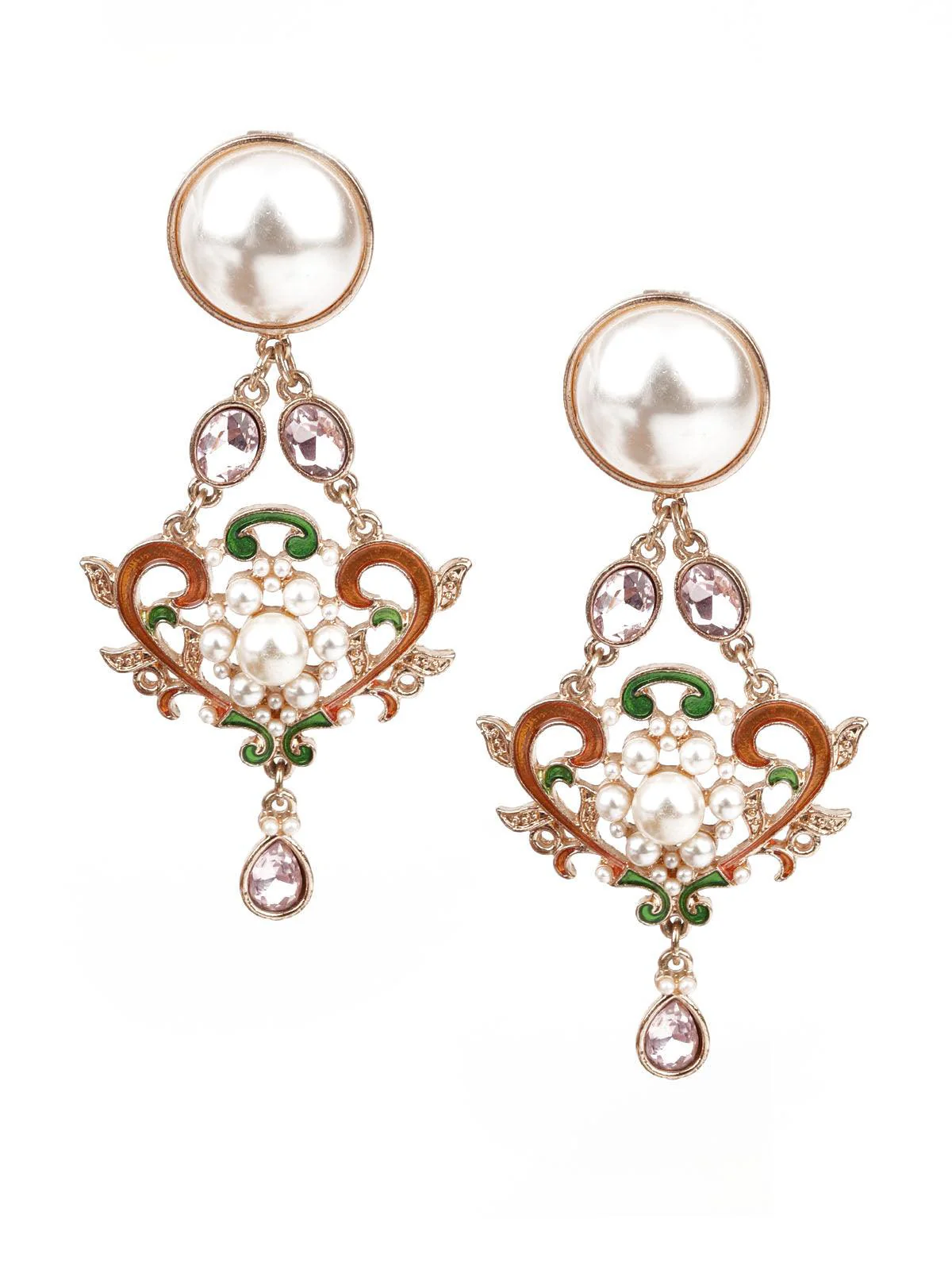 Odette Women Sunshine Multicolored Dangler Earrings
