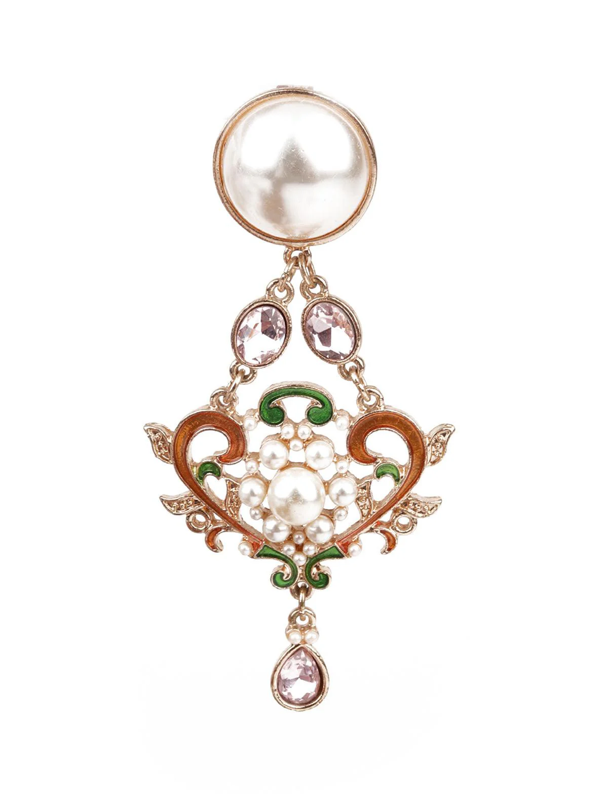 Odette Women Sunshine Multicolored Dangler Earrings - Image 2