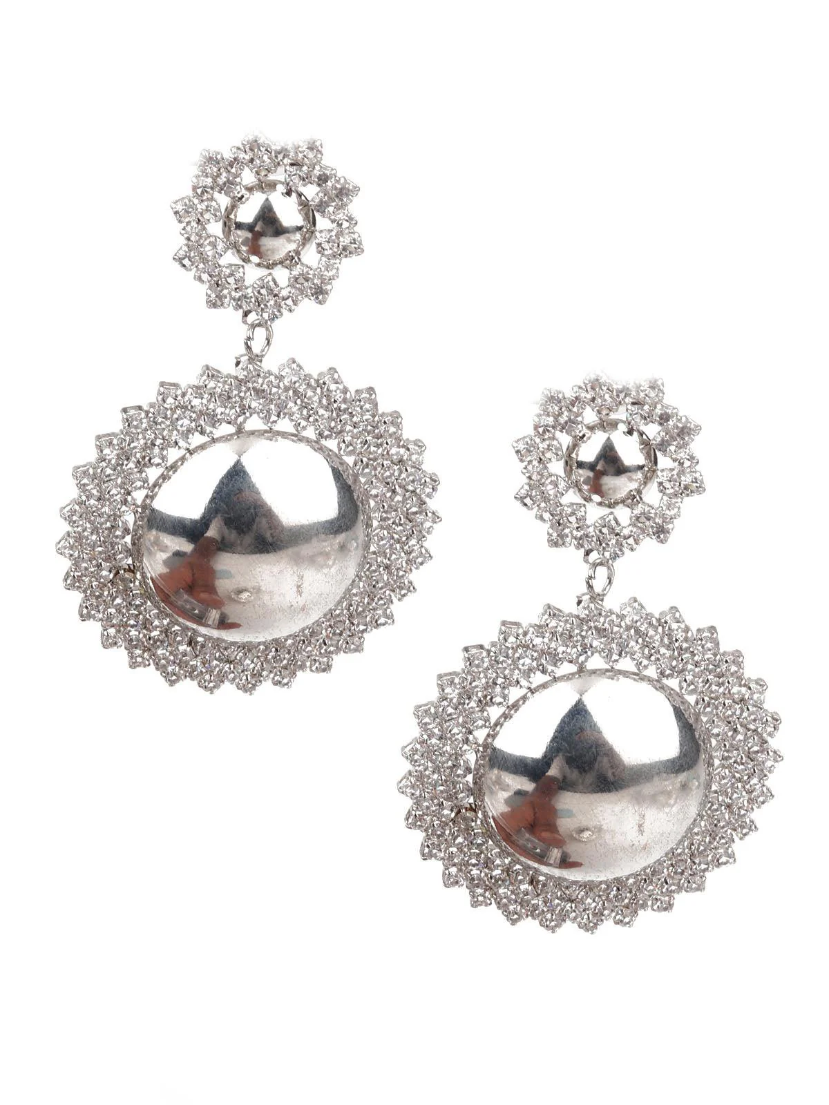 Odette Women Sunshine Silver Color Dangle Earrings