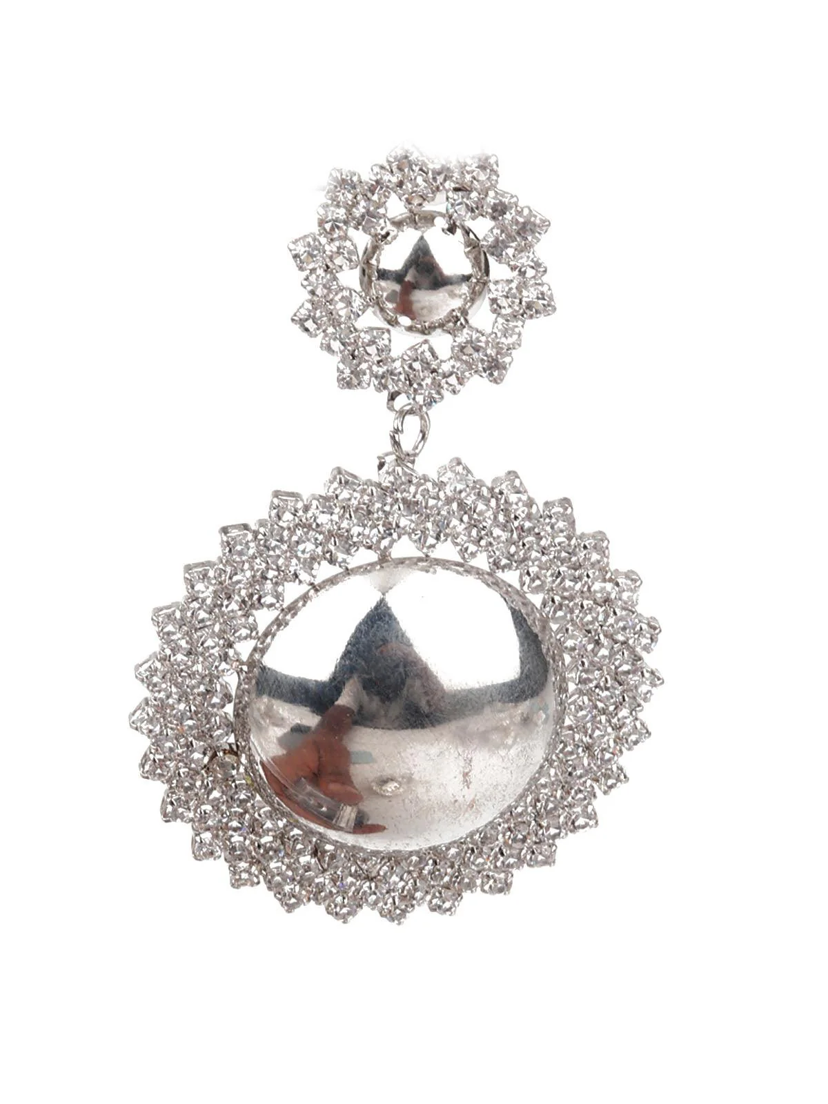 Odette Women Sunshine Silver Color Dangle Earrings - Image 2