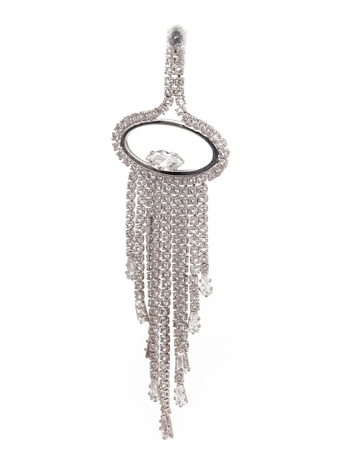 Odette Women Sunshine White Color Dangle Earrings - Image 2
