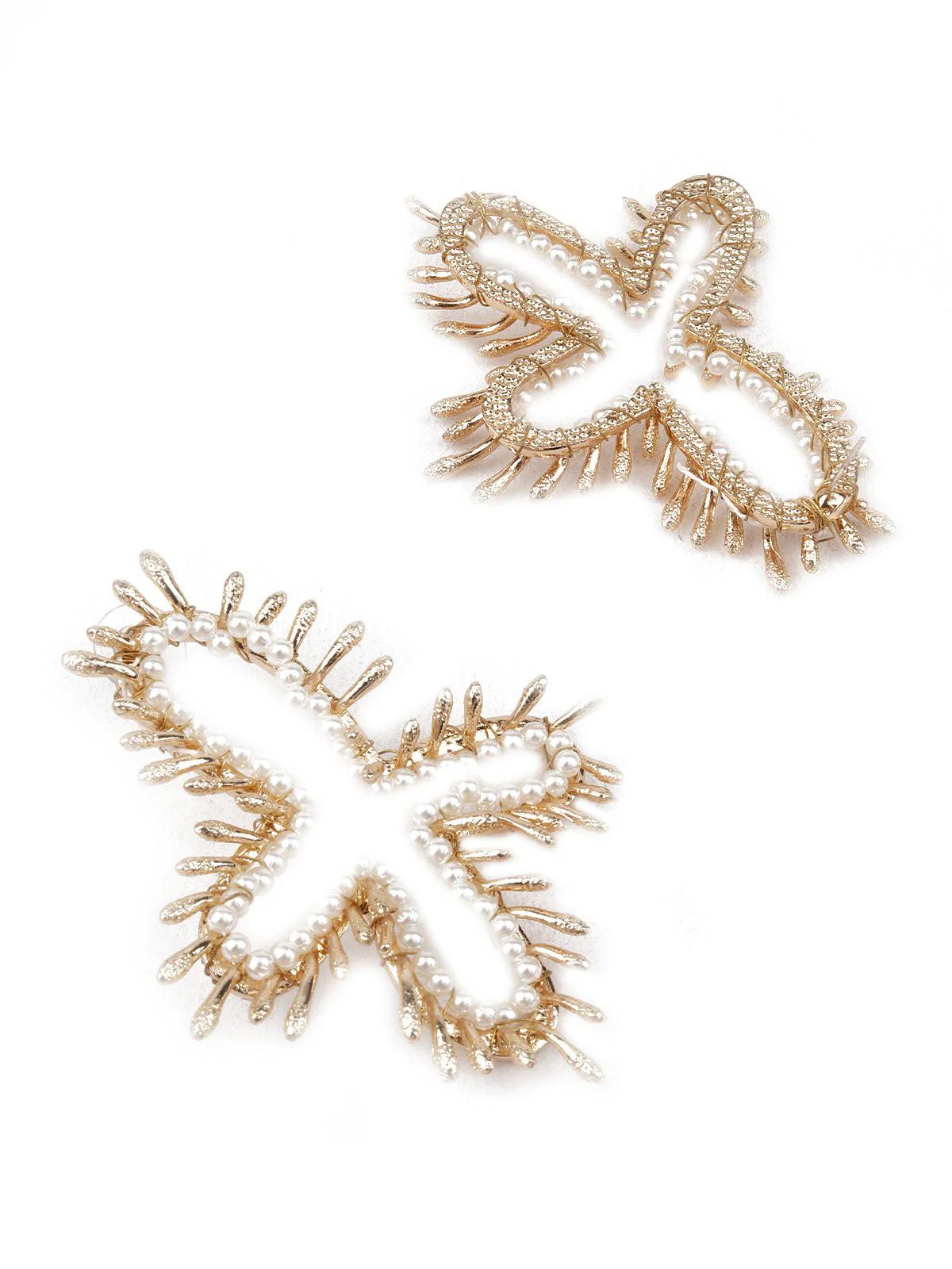 Odette Women Sunshine White Stud Earrings - Image 3
