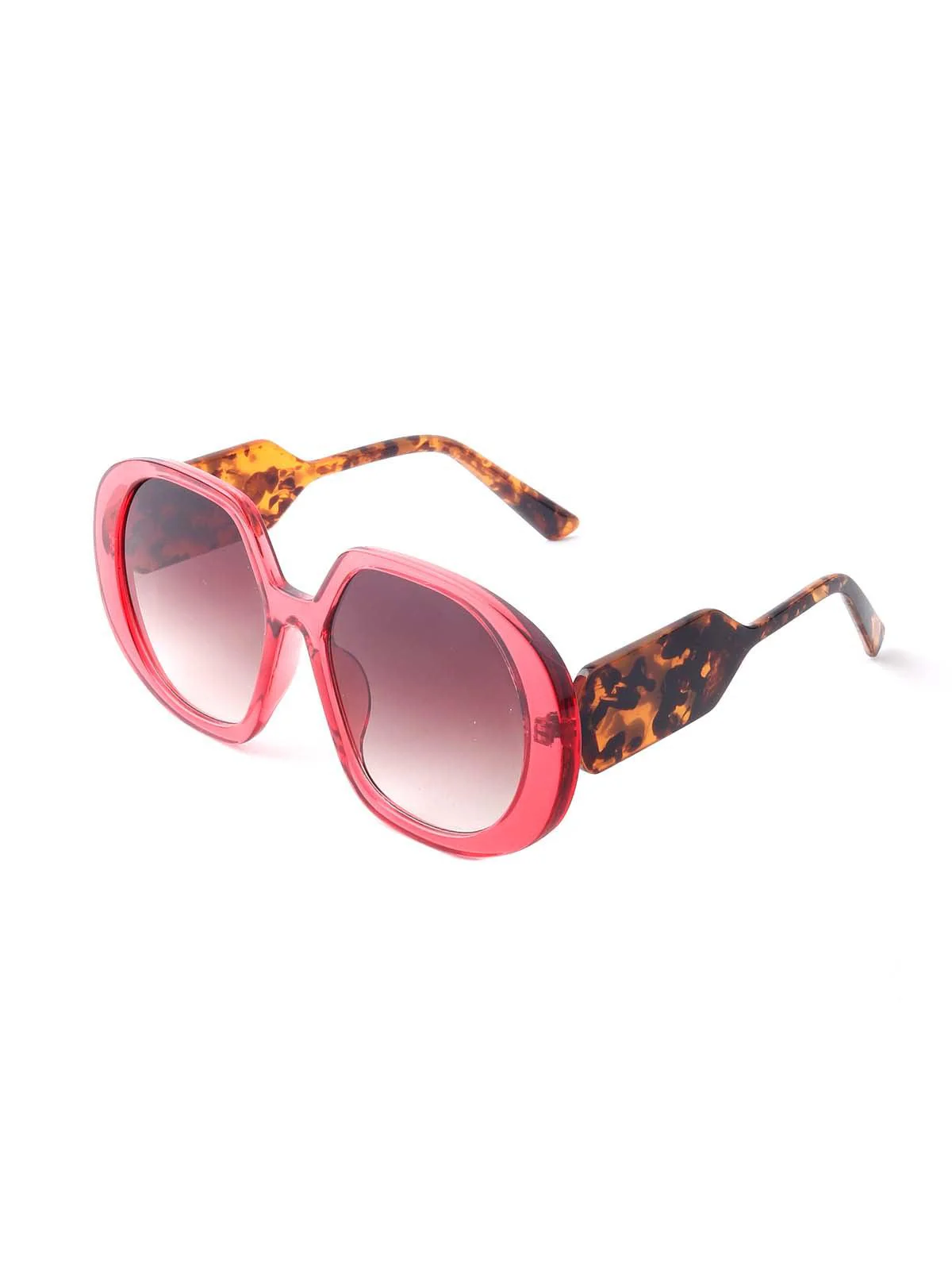 Odette Women Super Stylish Pink-Tinted Sunglasses - Image 4