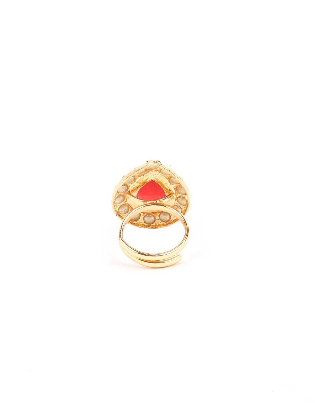 Odette Women Red Metal Ring - Image 5