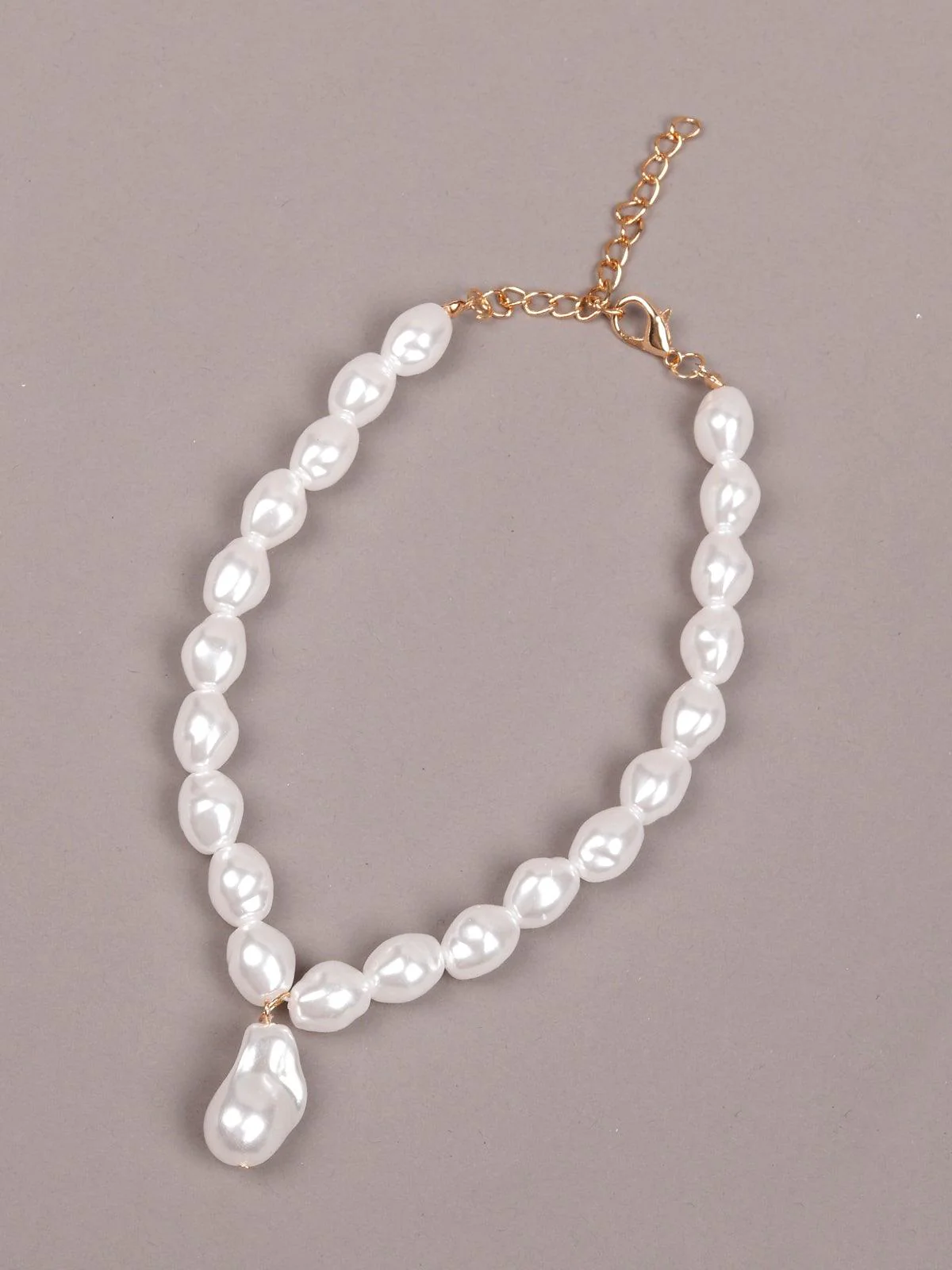 Odette Women White Metal Necklace - Image 6