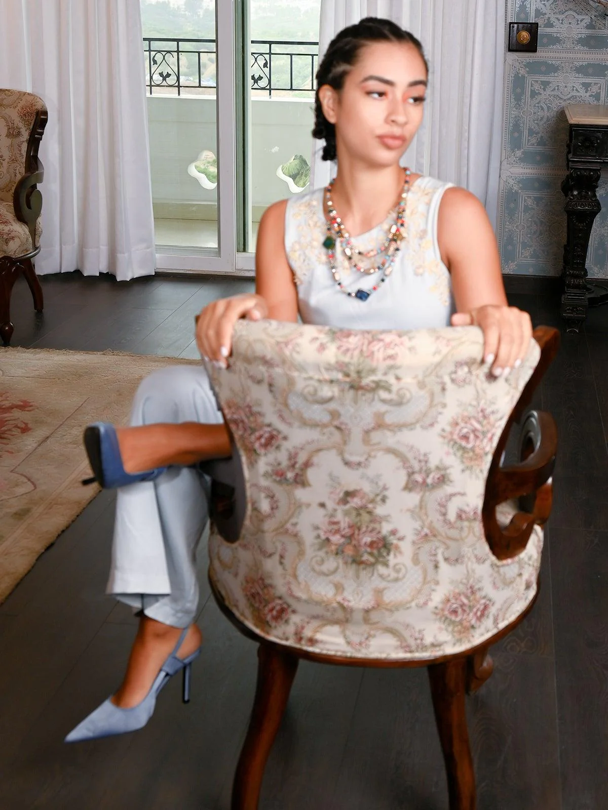 Odette Women White Metal Chain - Image 2