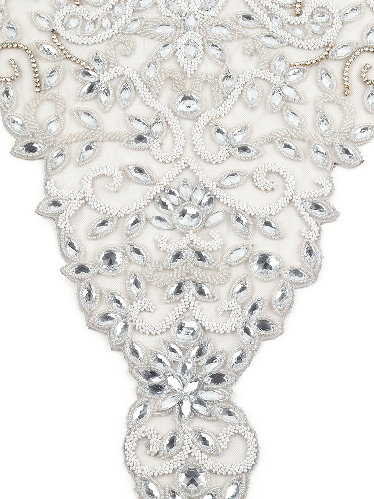 Odette Women The Glitzy Silver Colored Embroidered Cape - Image 7