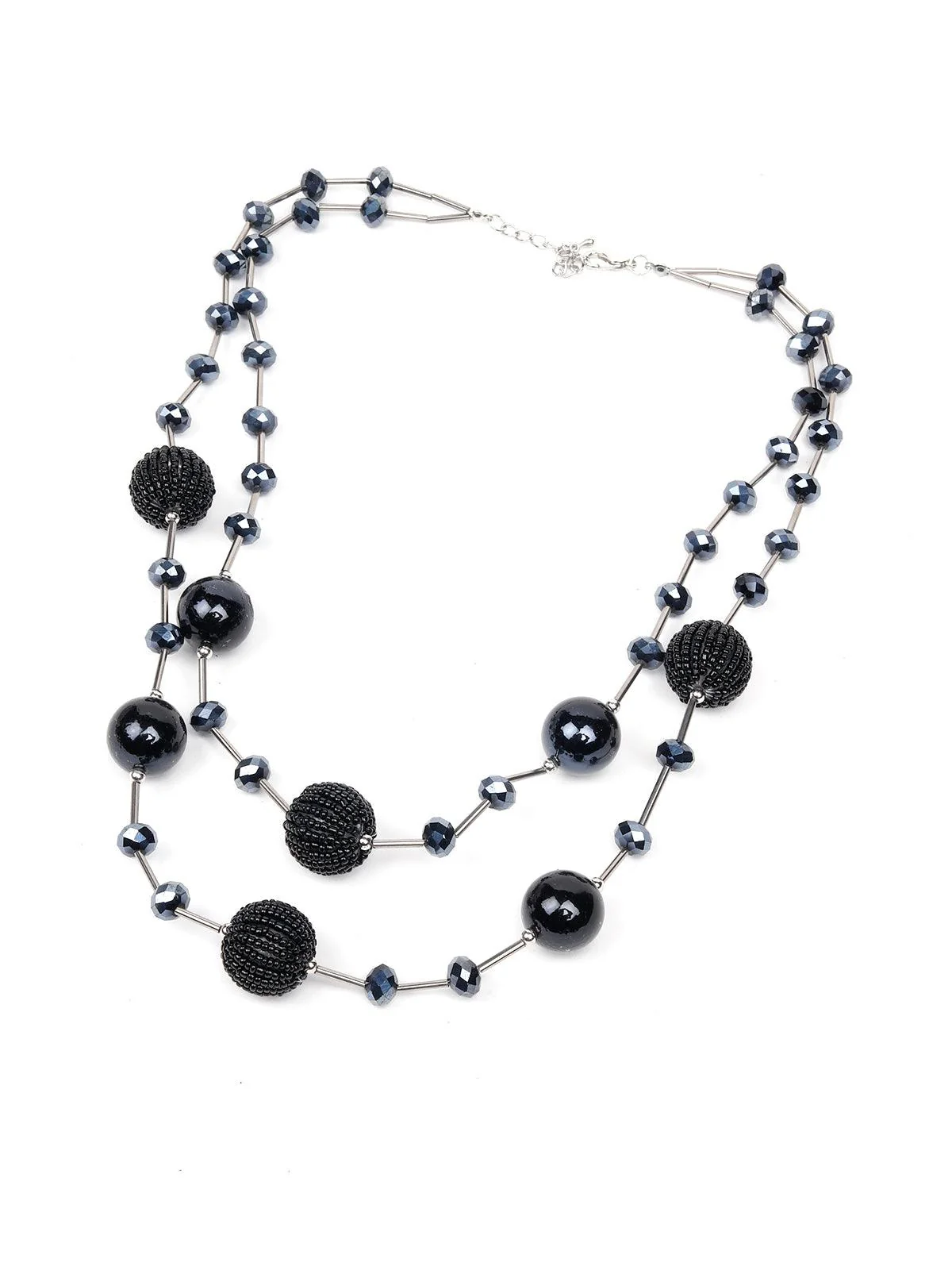 Odette Women Black Metal Necklace - Image 4