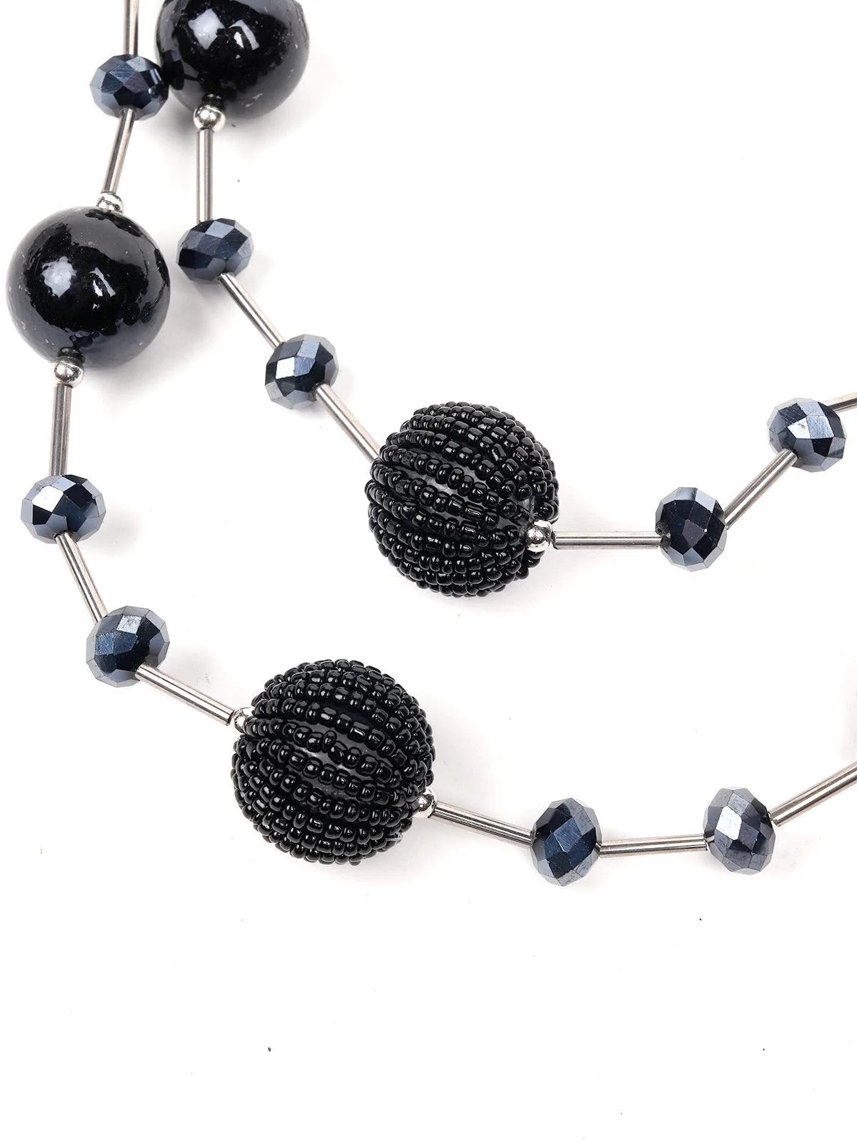 Odette Women Black Metal Necklace - Image 5