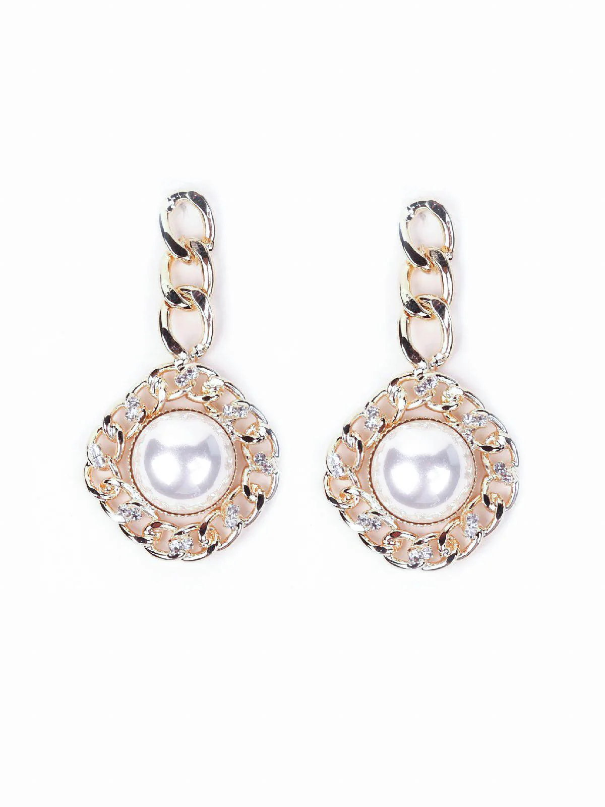 Odette Women Gold Metal Earrings - Image 3