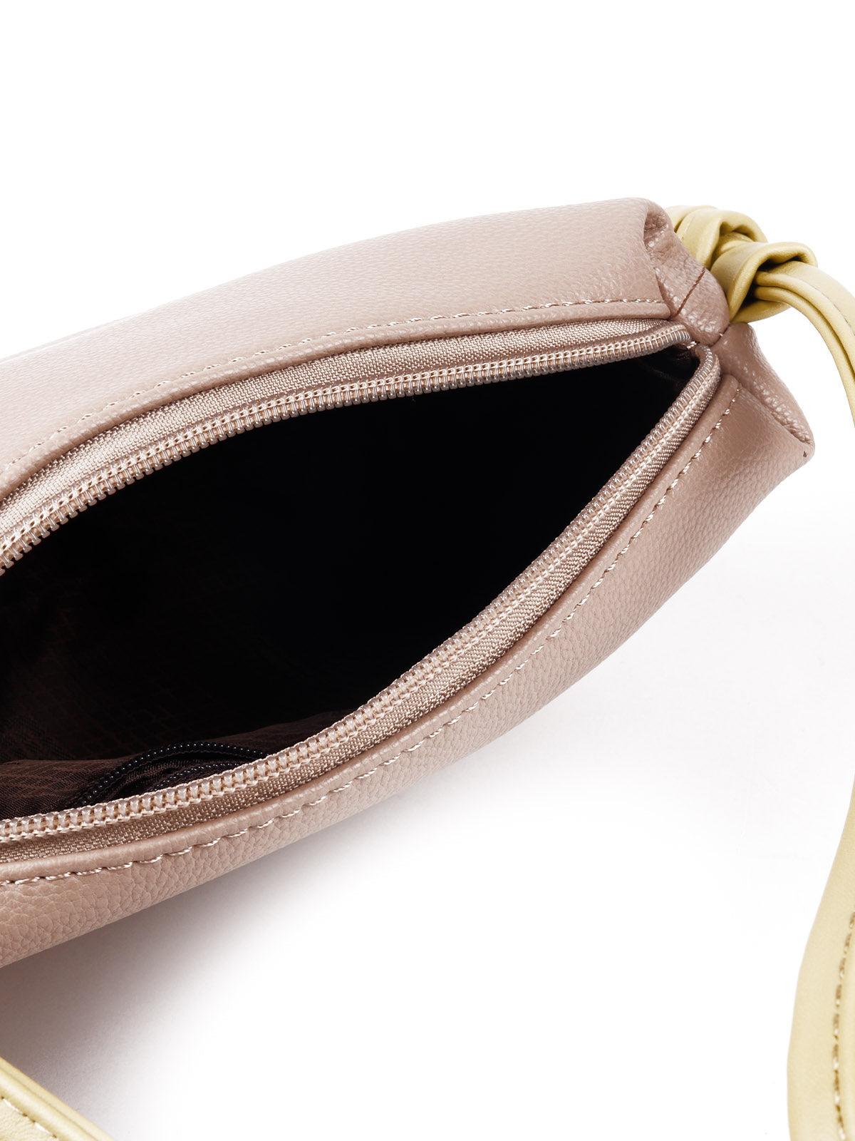 Odette Women The Very Smart Mustard Colored Handbag - Image 9
