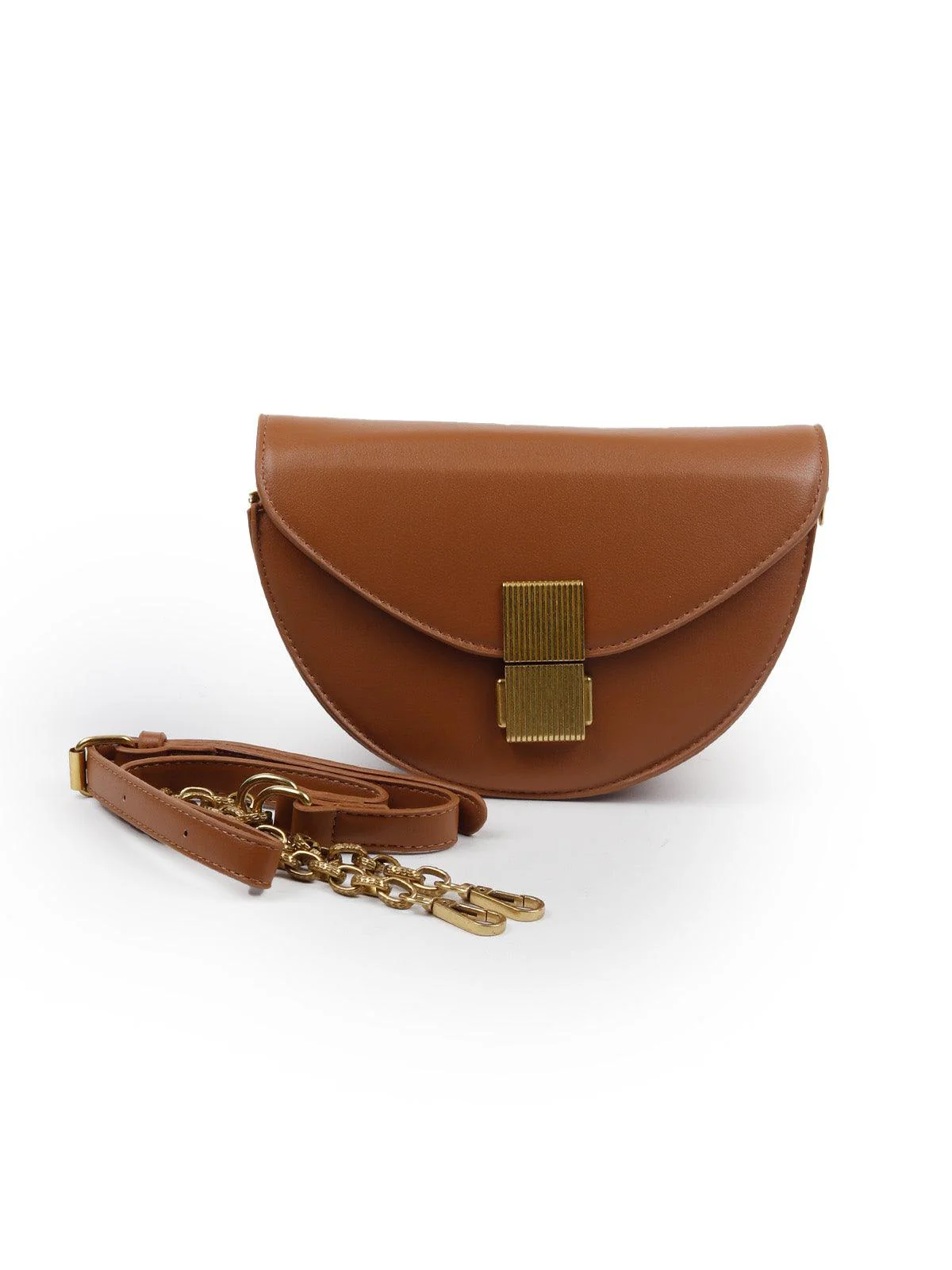 Odette Women The Very Stylish Brown Clutch Bag - Image 4