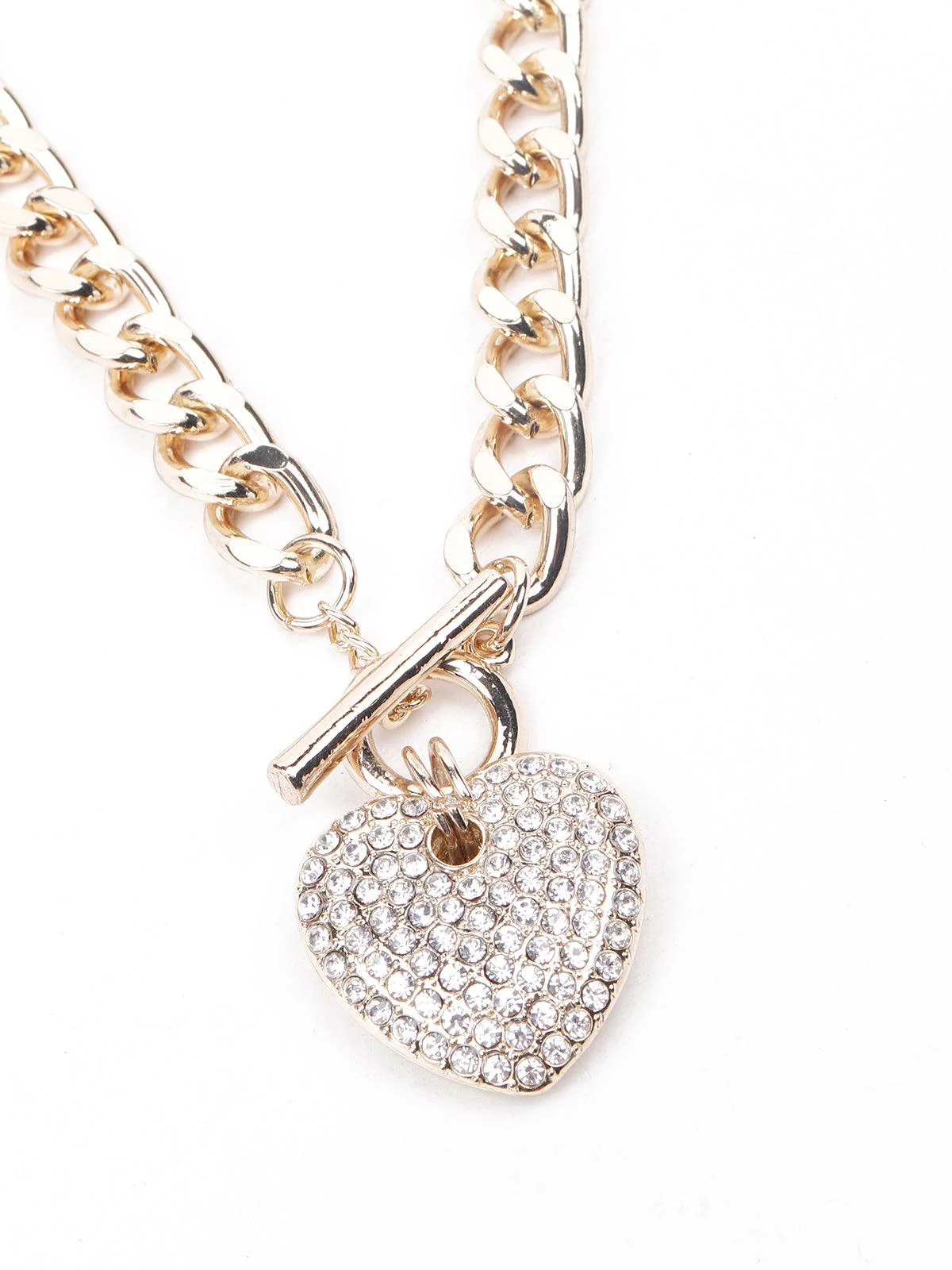Odette Women Gold-Tone Chain With A Heart- Locket - Image 6