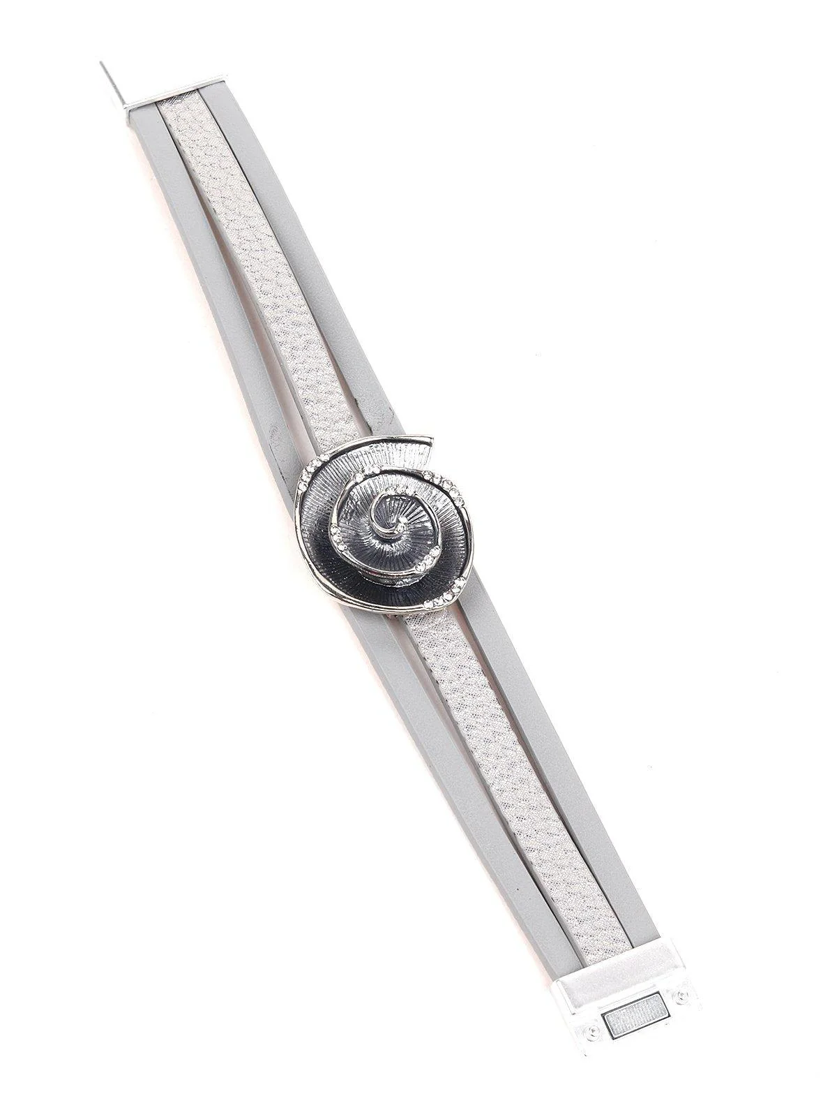 Odette Women Grey Metal Bracelet - Image 4