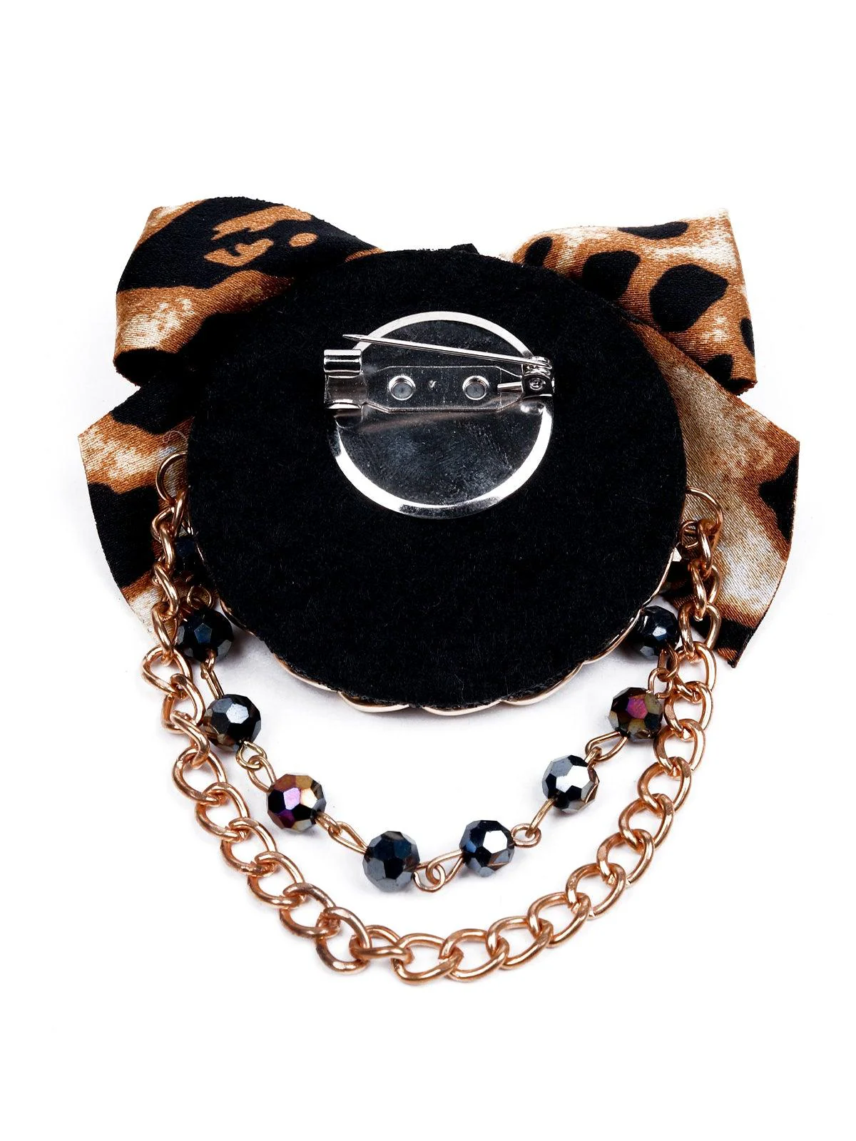 Odette Women Brown Metal Brooch - Image 6
