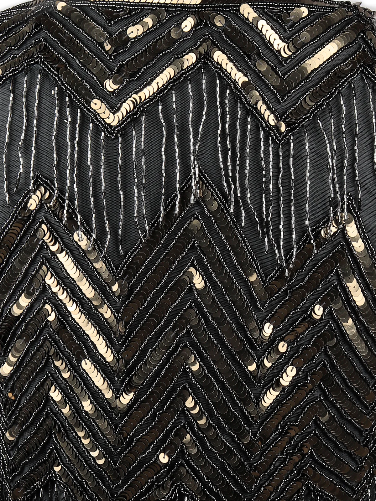 Odette Women Transformative Pieces- The Black And Gold Sequins Cape - Image 5