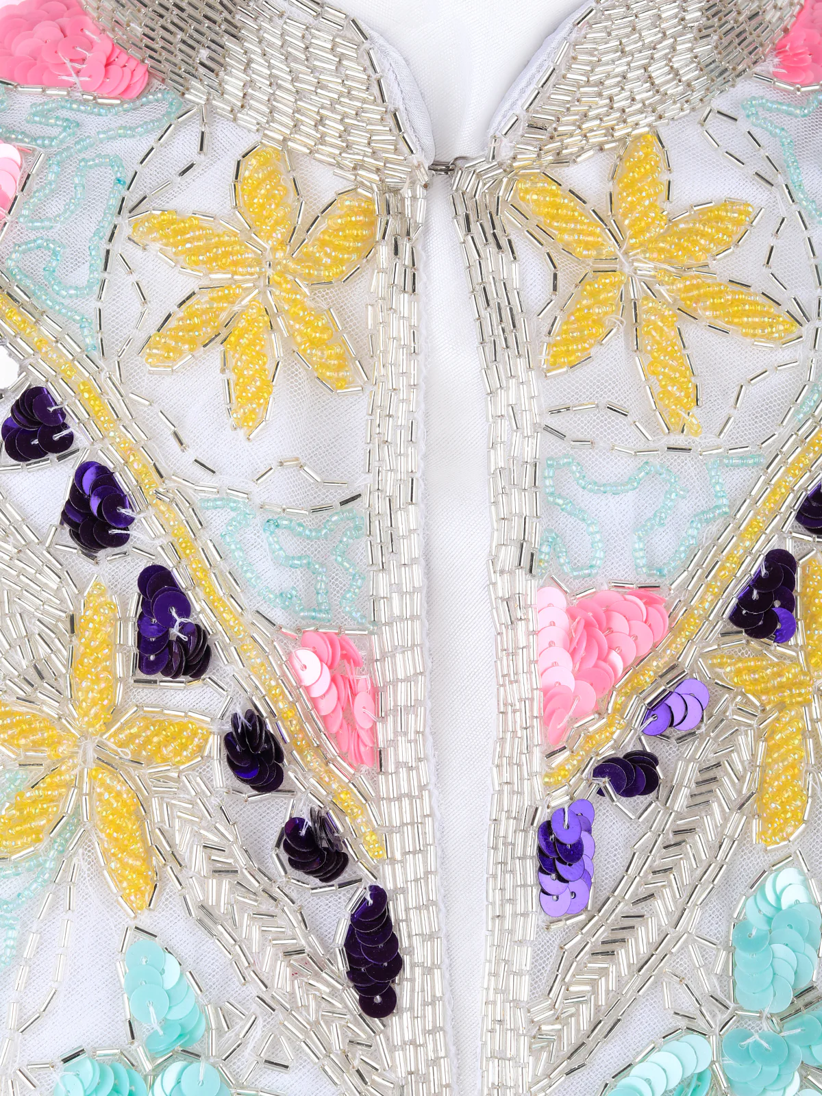 Odette Women Transformative Pieces- The Multicolor Sequins And Beads Cape - Image 6