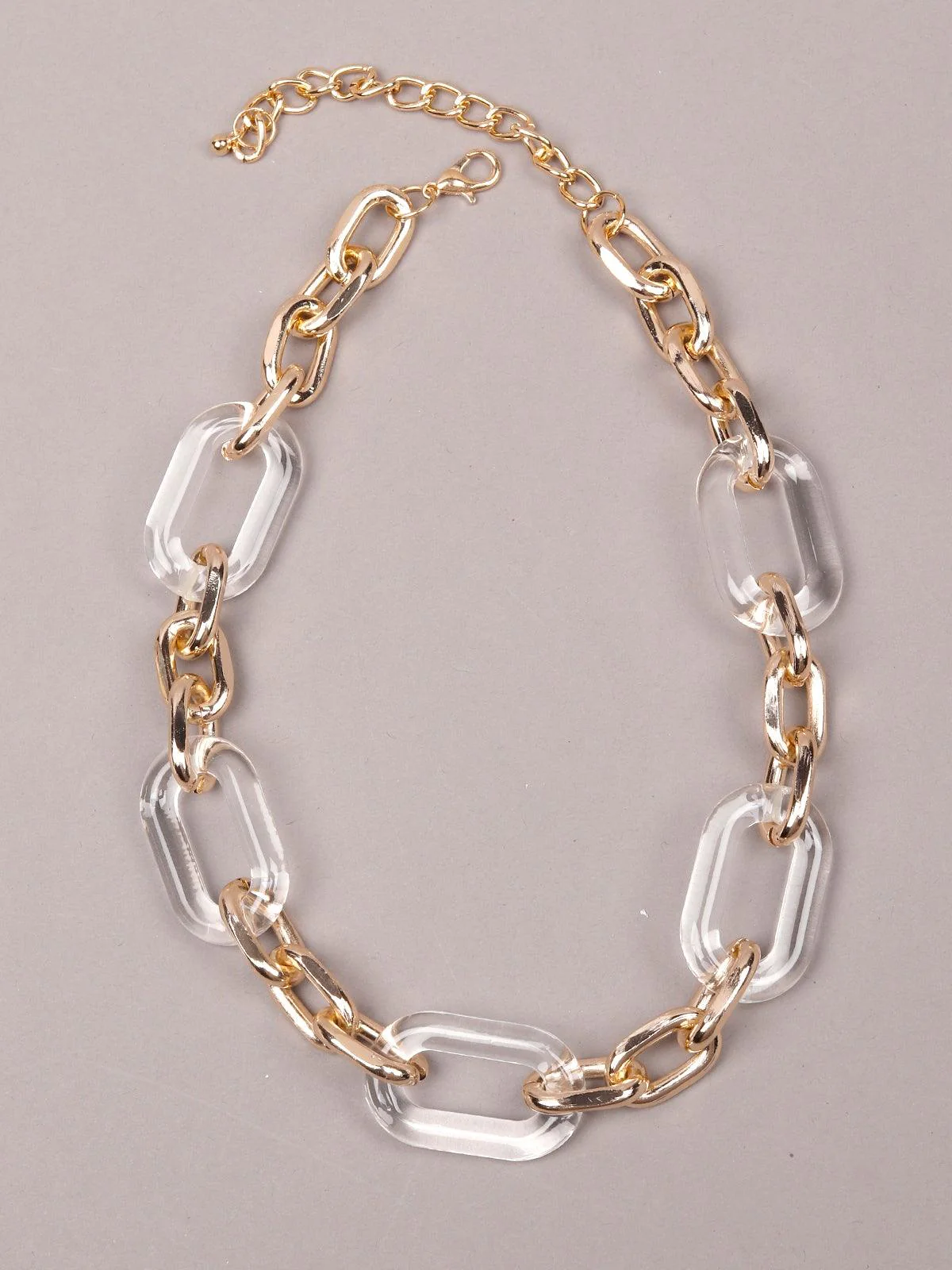 Odette Women Gold Metal Chained Necklace - Image 3
