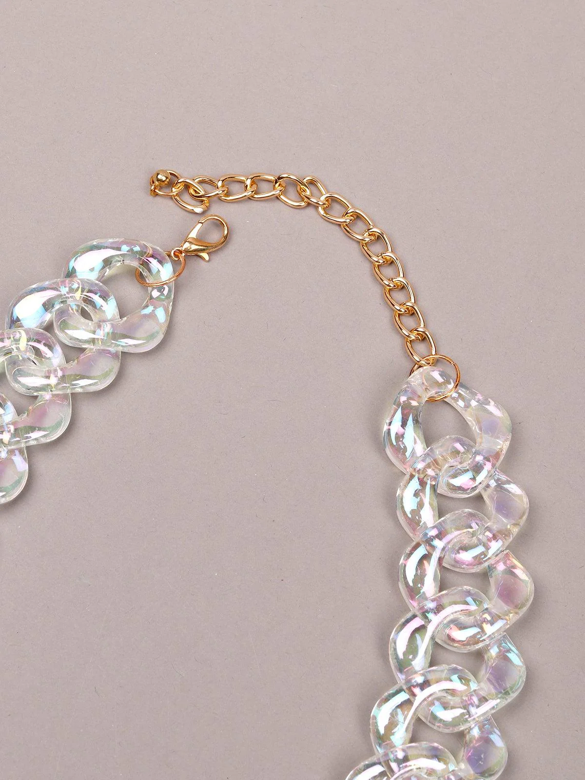 Odette Women Transparent Metal Chain - Image 5