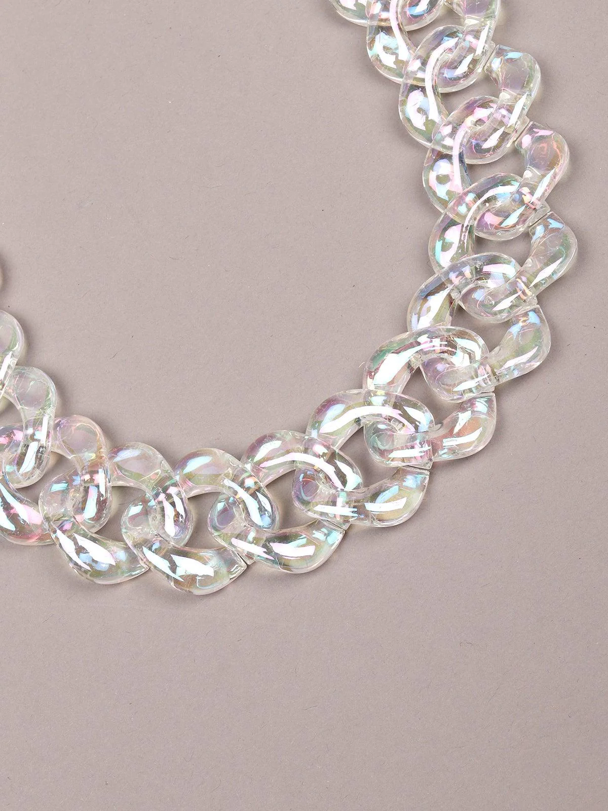 Odette Women Transparent Metal Chain - Image 6