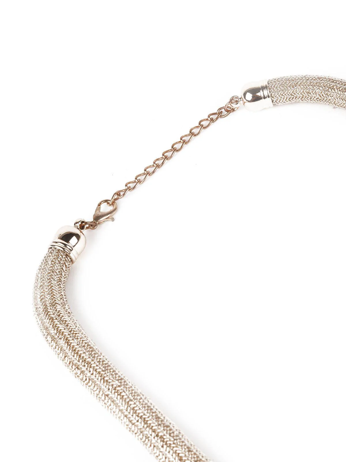 Odette Women Trendy Gold Color Studded Neckpiece - Image 4