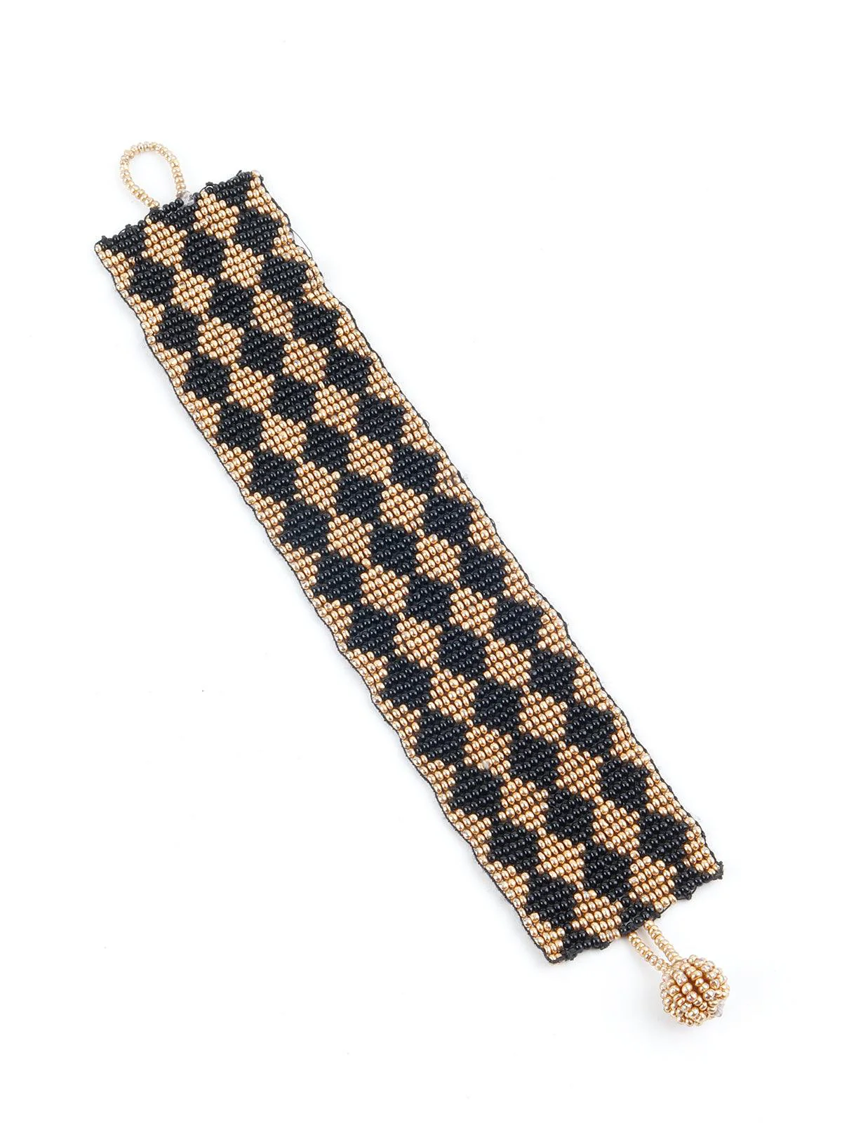 Odette Women Trendy Two-Toned Beaded Bracelet - Image 3