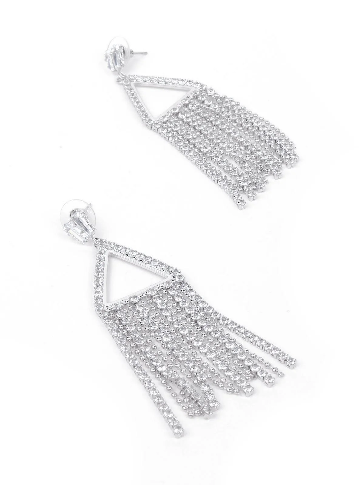 Odette Women Silver Metal Earrings - Image 6
