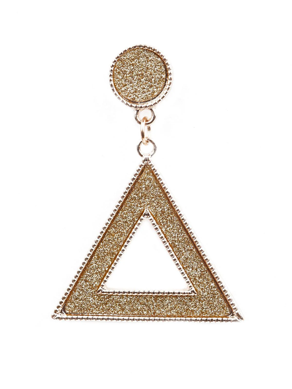 Odette Women Golden Statement Metal Earrings - Image 4