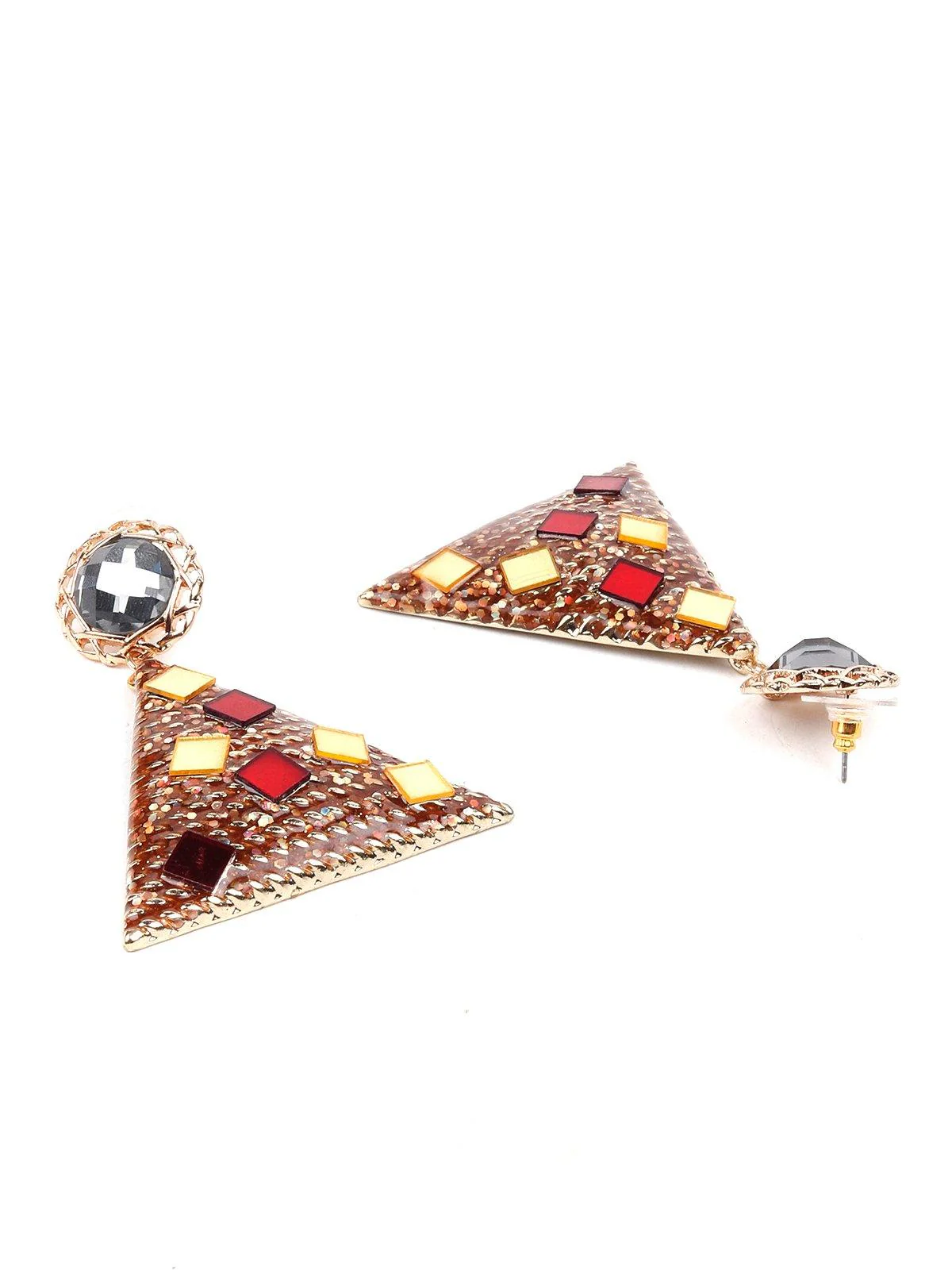Odette Women Gold Metal Drop Earrings - Image 5
