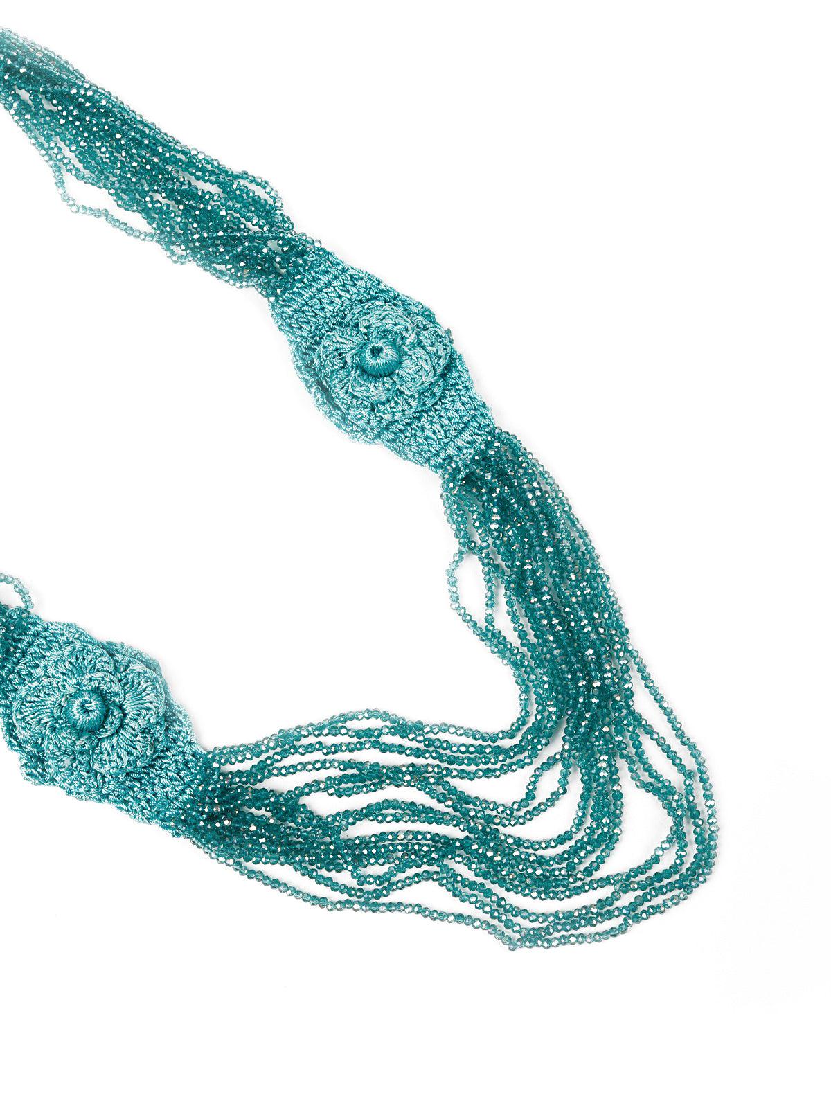 Odette Women Blue Metal Necklace - Image 4