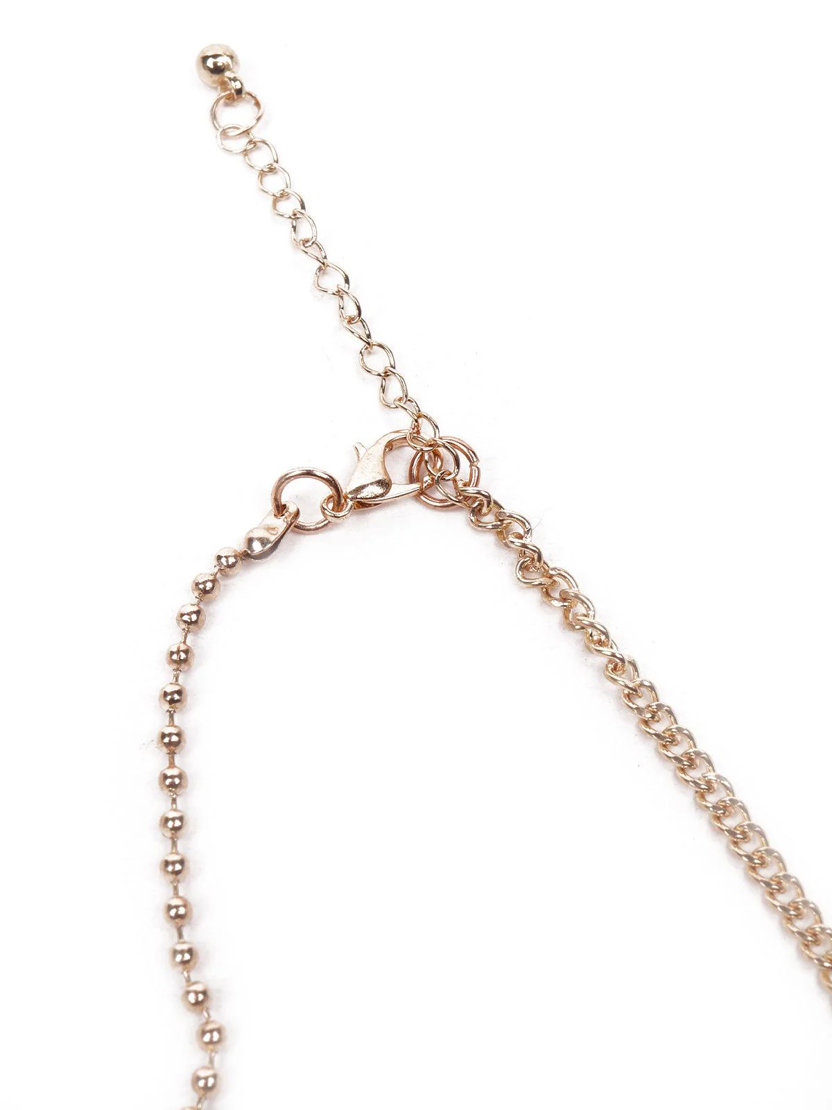 Odette Women Multicolour Two-Piece Necklace With A Heart-Shaped Metal Pendant - Image 8
