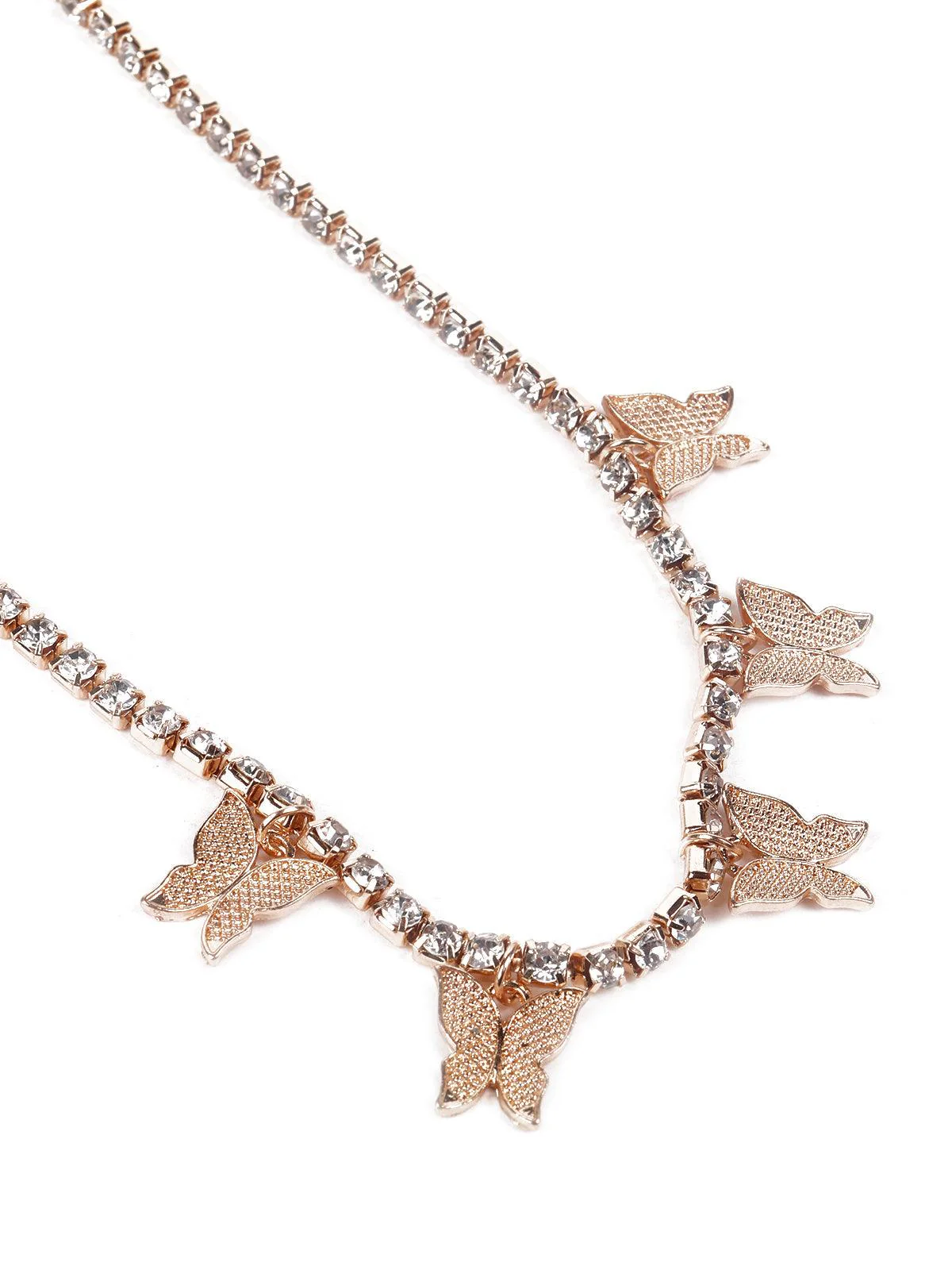 Odette Women Silver Metal Butterfly Necklace - Image 7