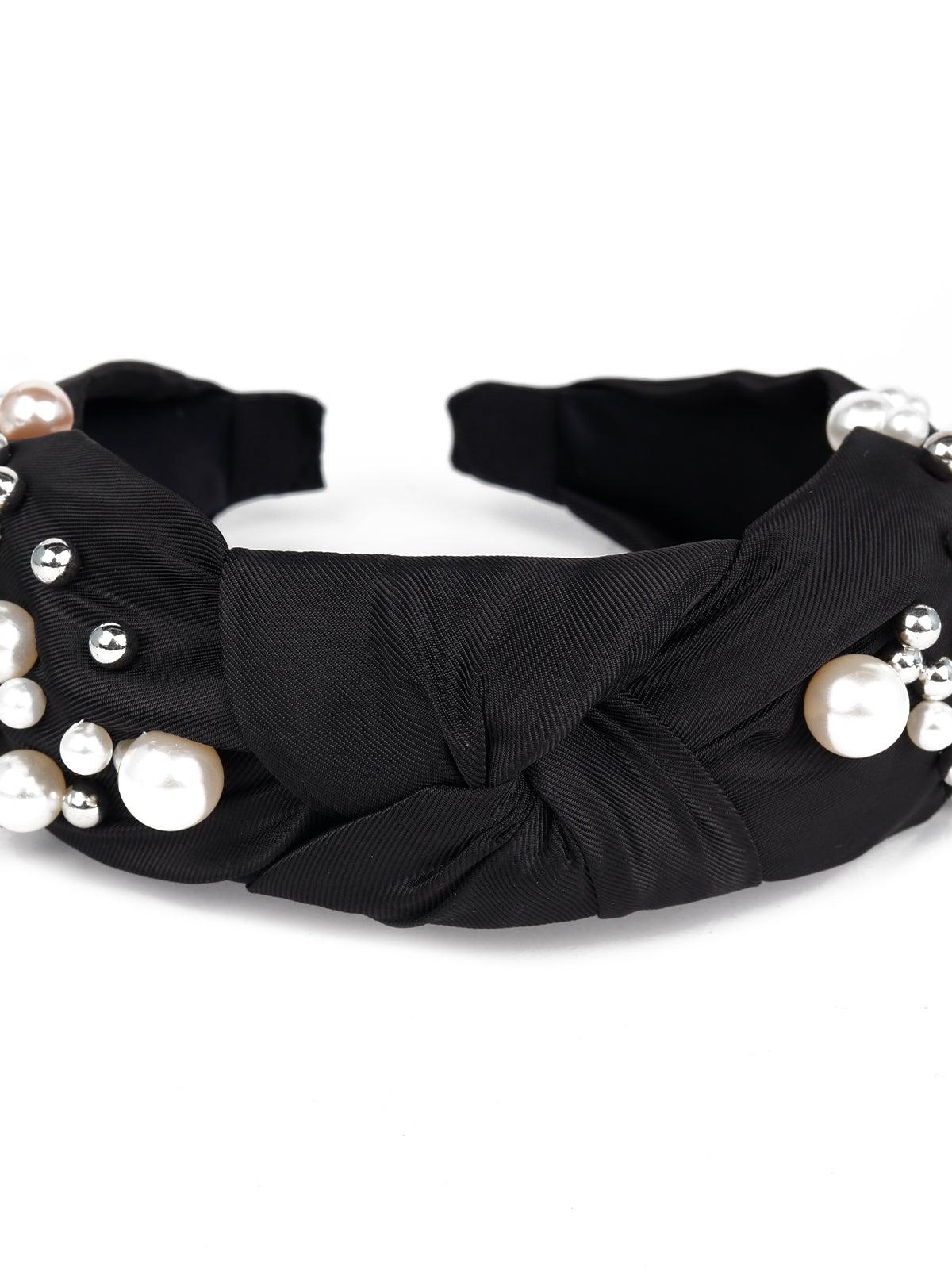 Odette Women Black Rhinestones Hairband - Image 6