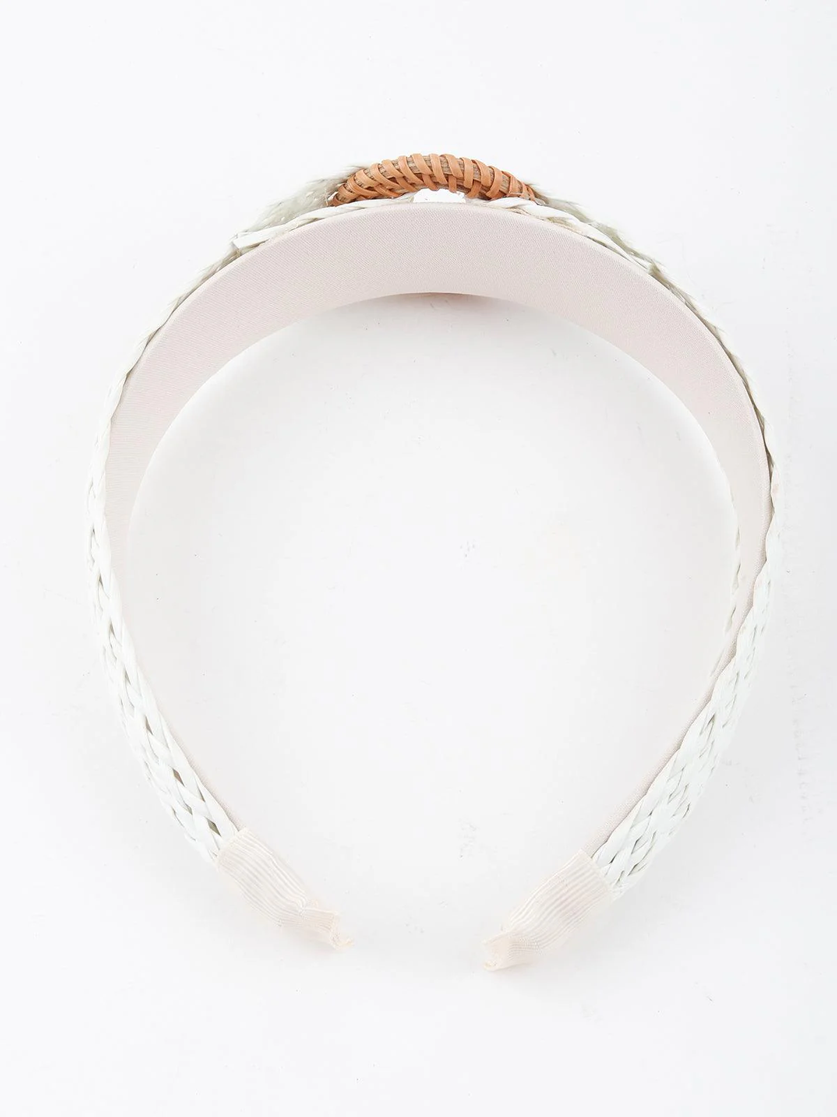 Odette Women Wearable Weave White Hair Band - Image 6