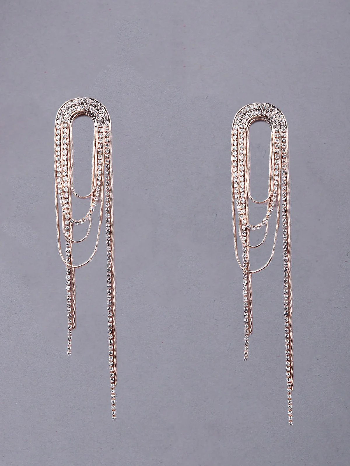 Odette Women Gold Metal Earrings Women - Image 3