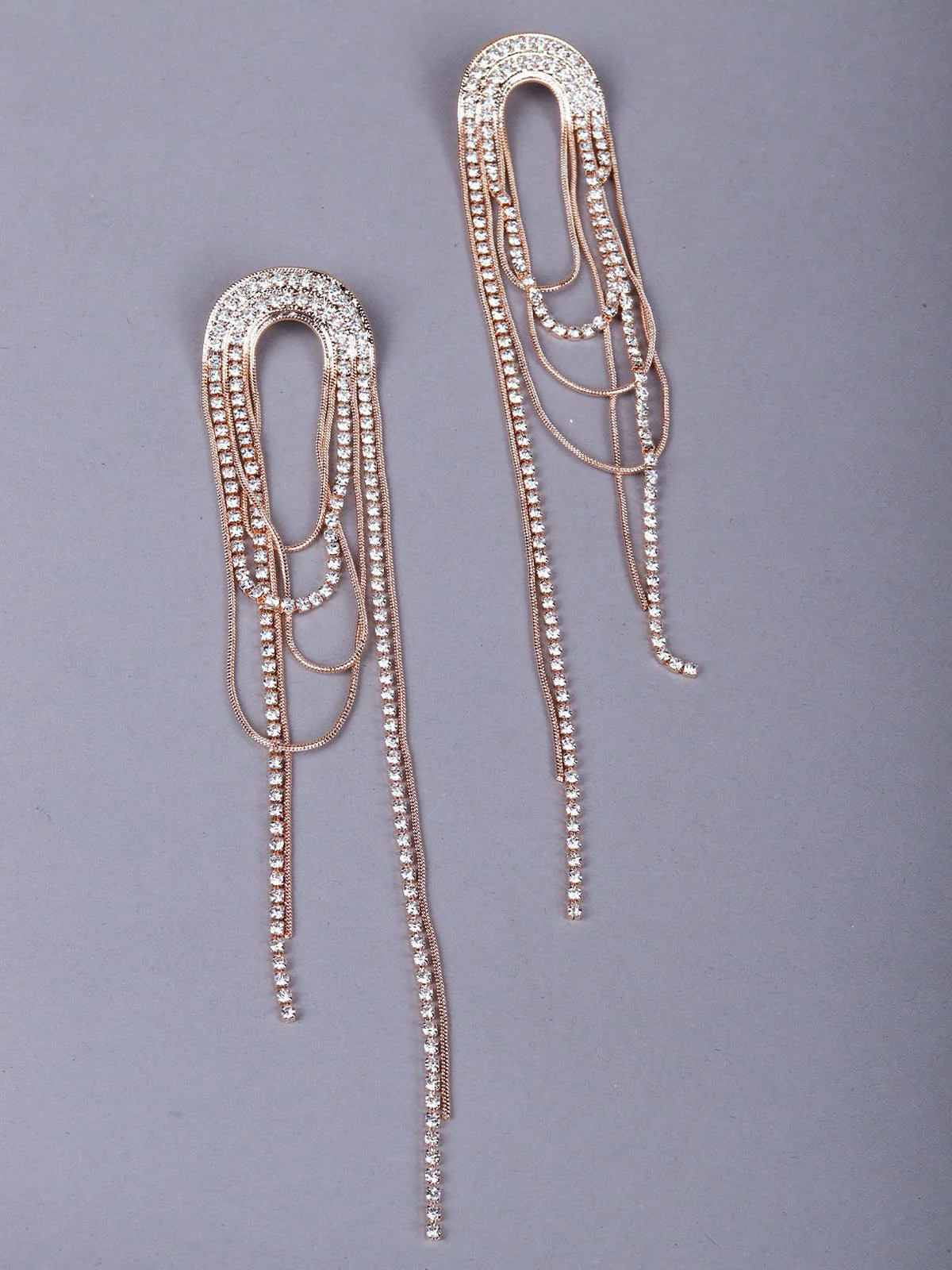 Odette Women Gold Metal Earrings Women - Image 6