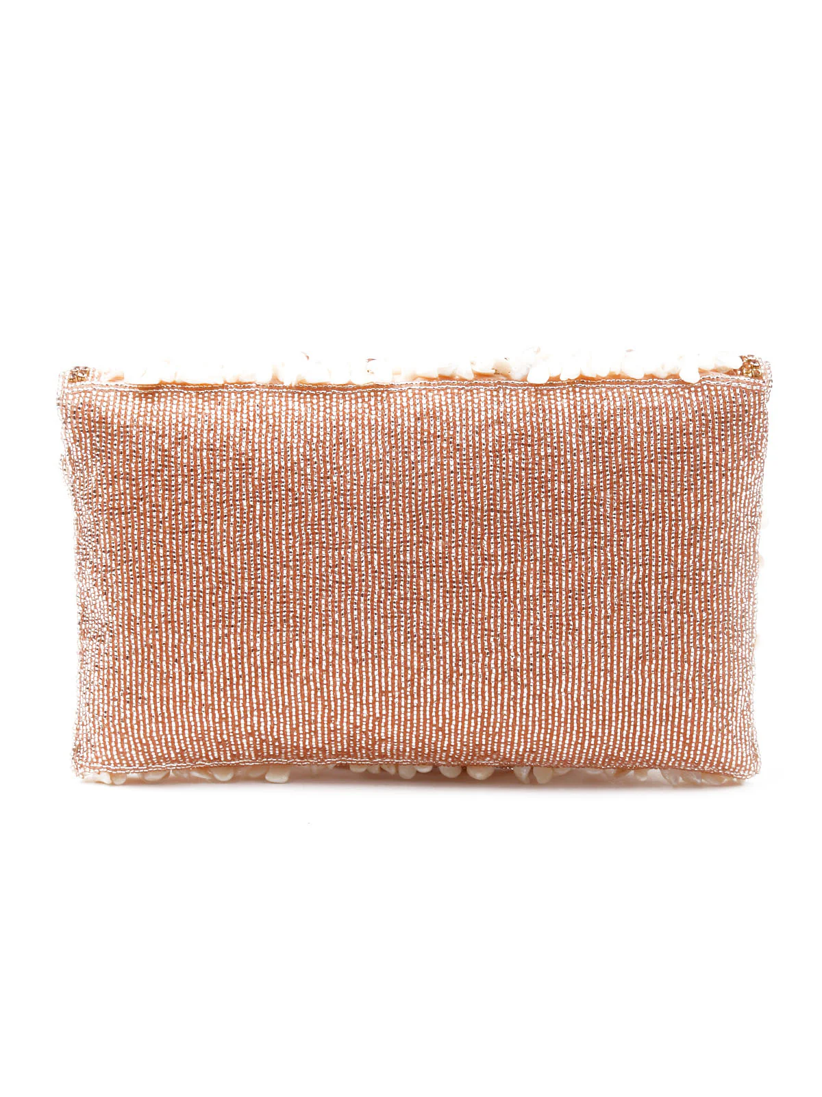 Odette Women White And Gold Embellished Clutch Bag - Image 5