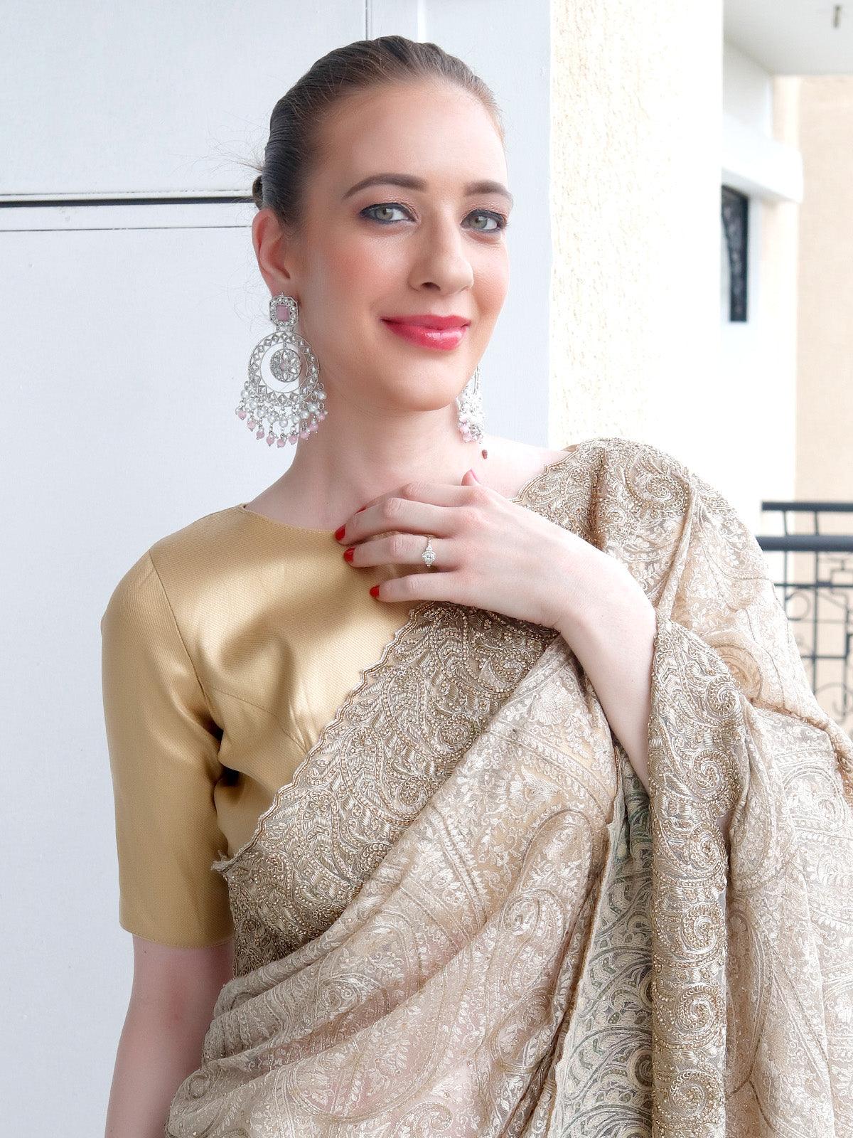 Odette Women White And Pink Wonder Of An Earring - Image 2