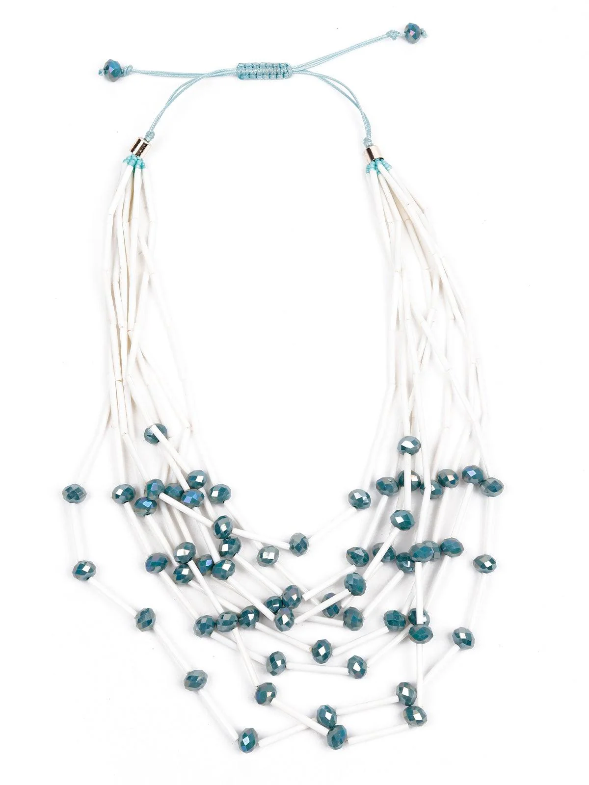 Odette Women White Metal Necklace - Image 3