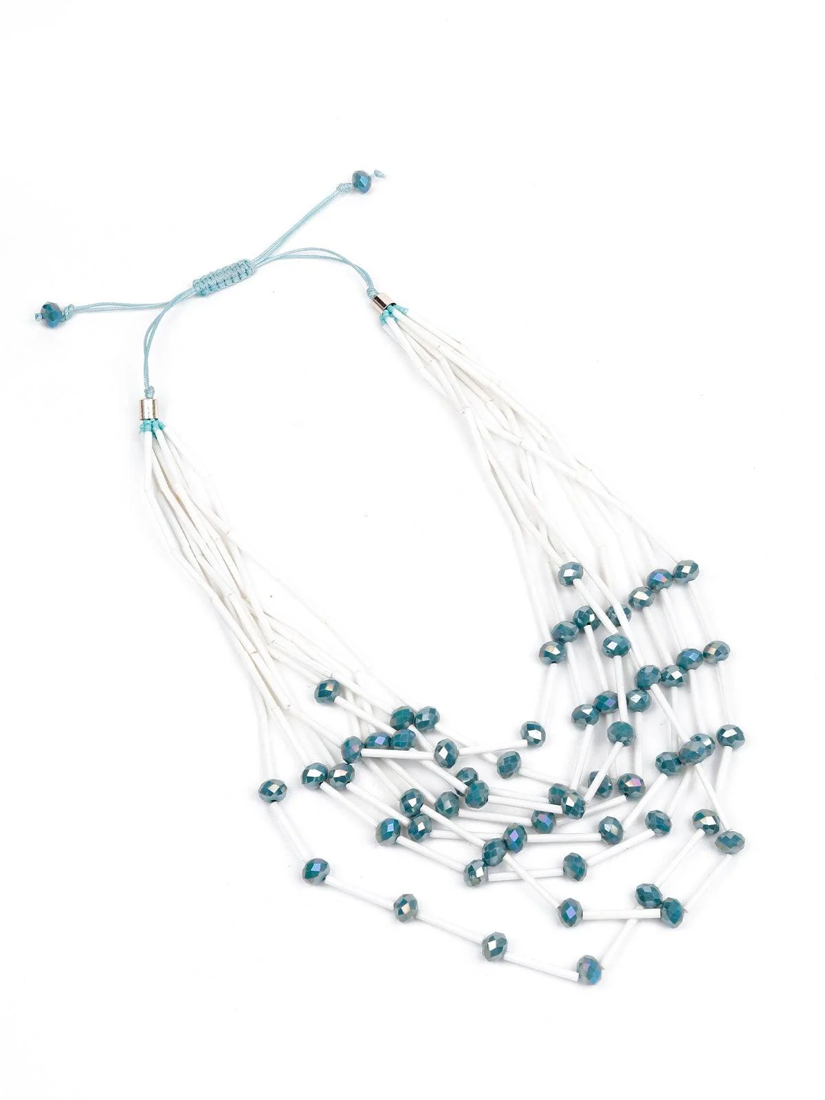 Odette Women White Metal Necklace - Image 4