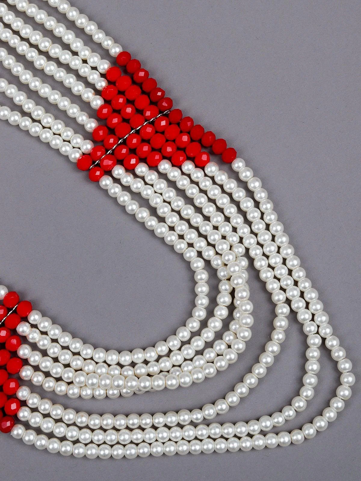 Odette Women White Metal Necklace - Image 5