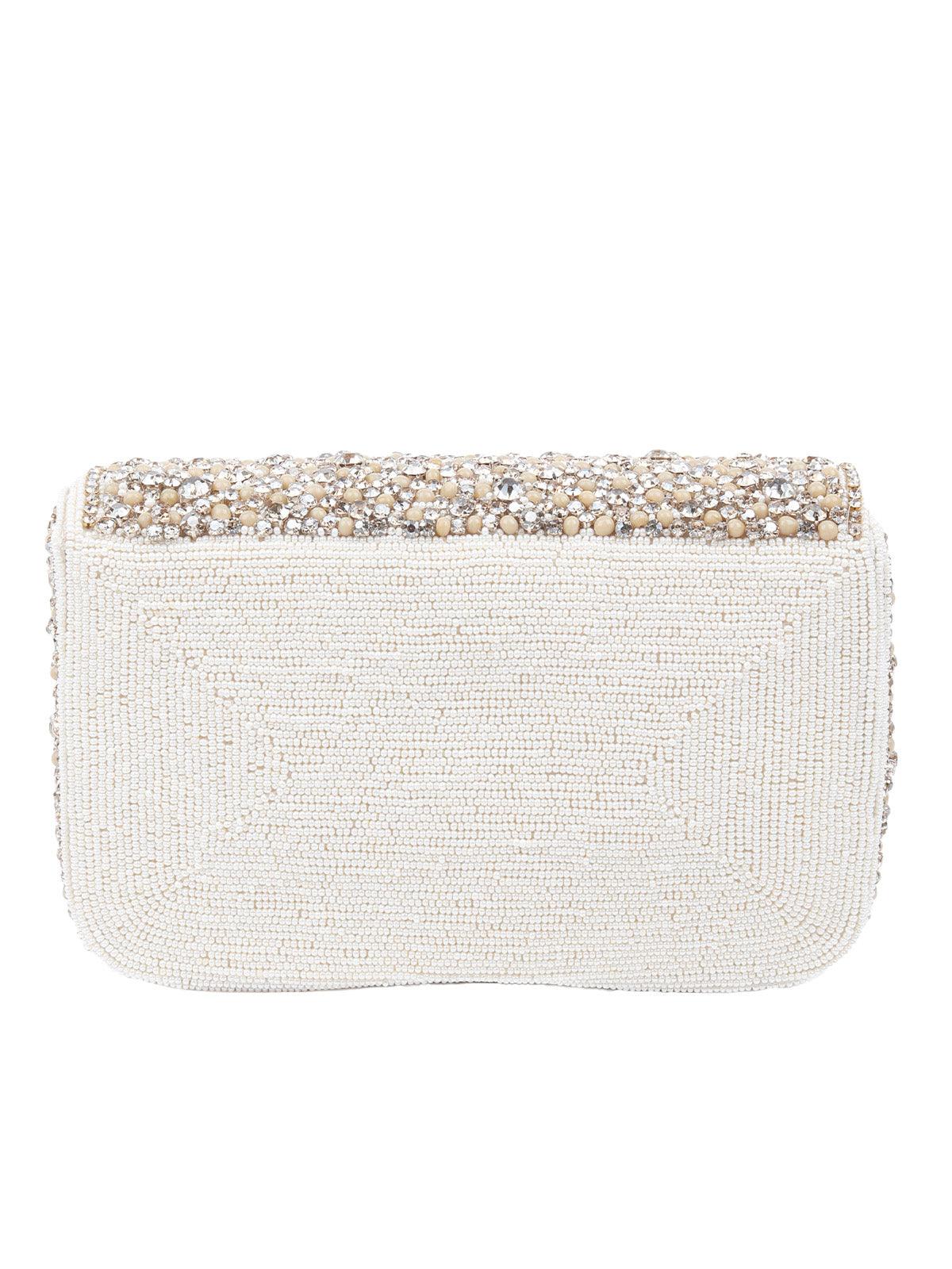 Odette White Clutch For Women - Image 6