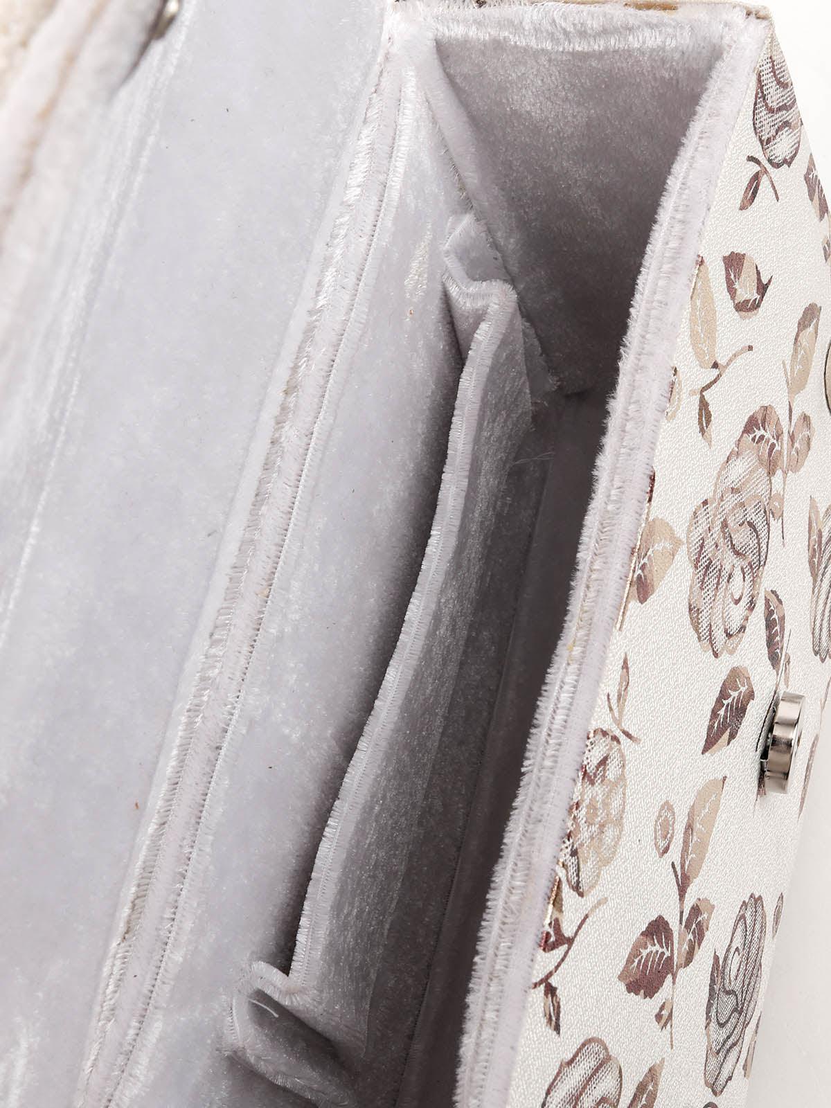 Odette Women White Embellished Clutch Bag - Image 6